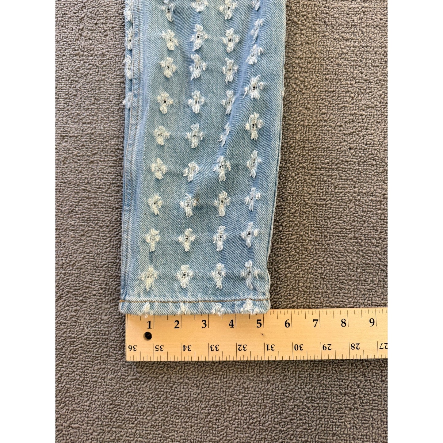 Isabel Marant Etoile Size 34 Womens Light Wash Floral Jeans