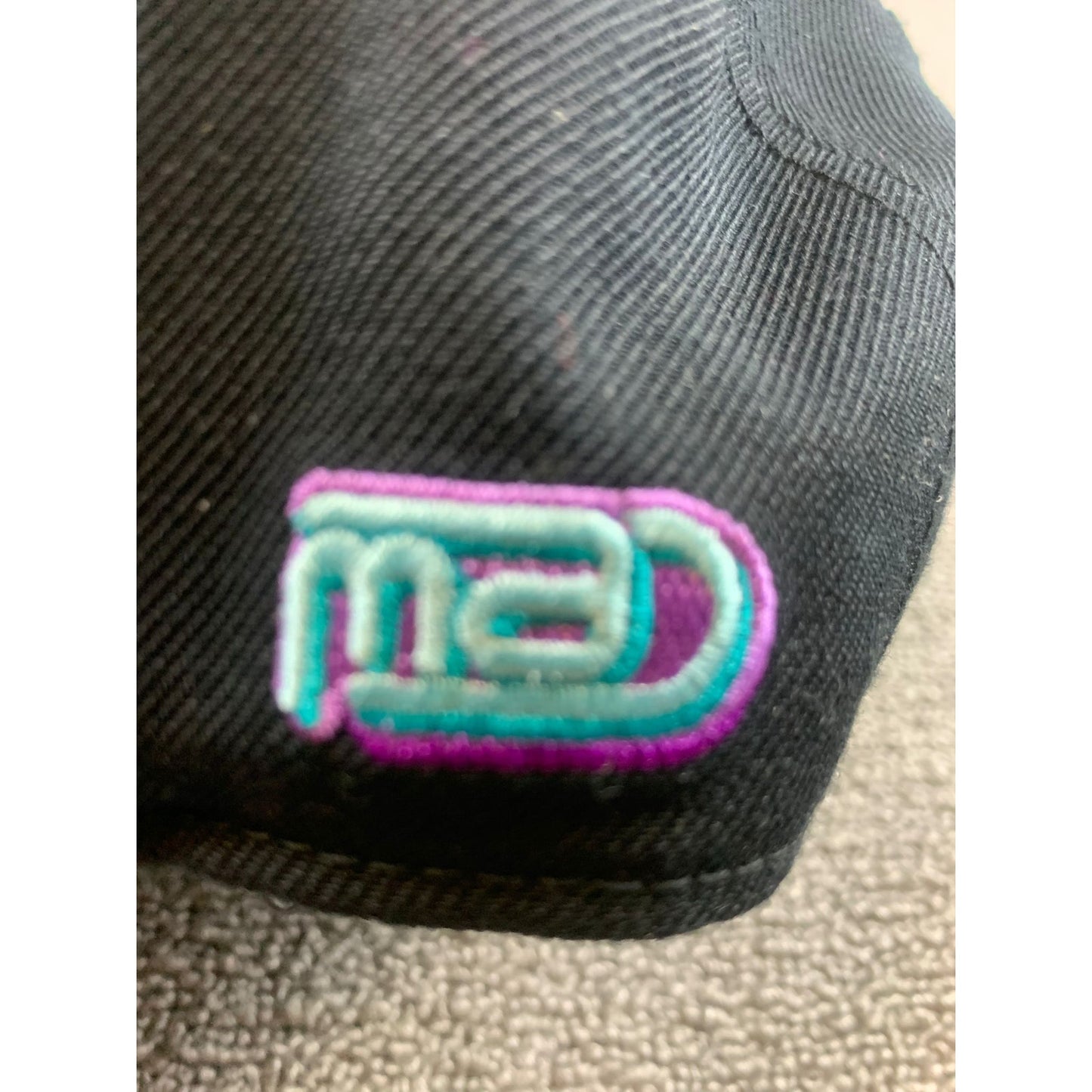 Fortune Men's Size 7 3/8  Streetwear Fortune Fitted Hat Black Graphic Cap