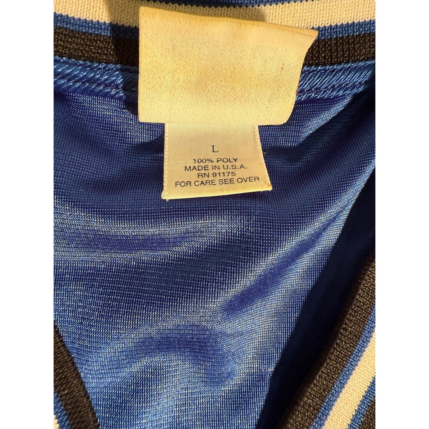 Fila v‑neck mesh colorblock top Men Large blue black sporty