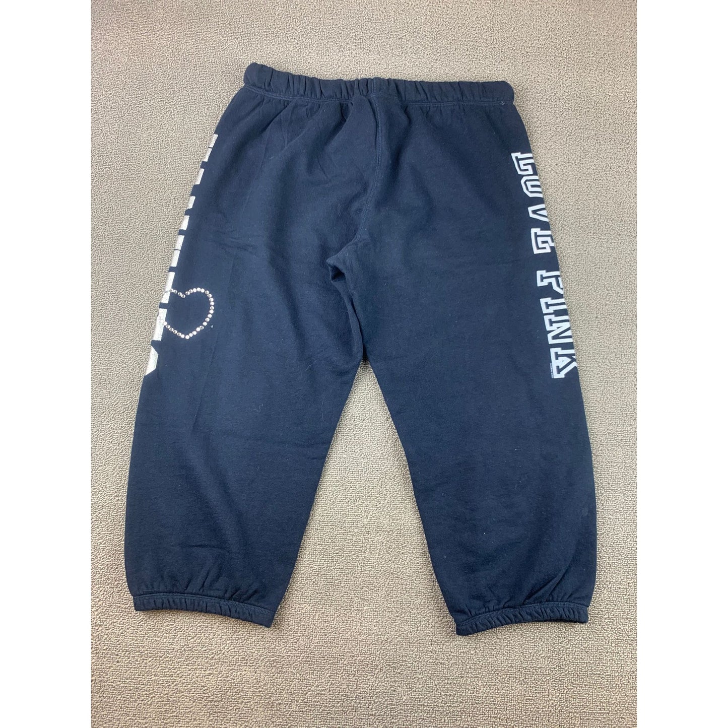 Rare Victoria’s Secret Pink MLB Yankees Cropped Capri Sweatpants - Size  Large