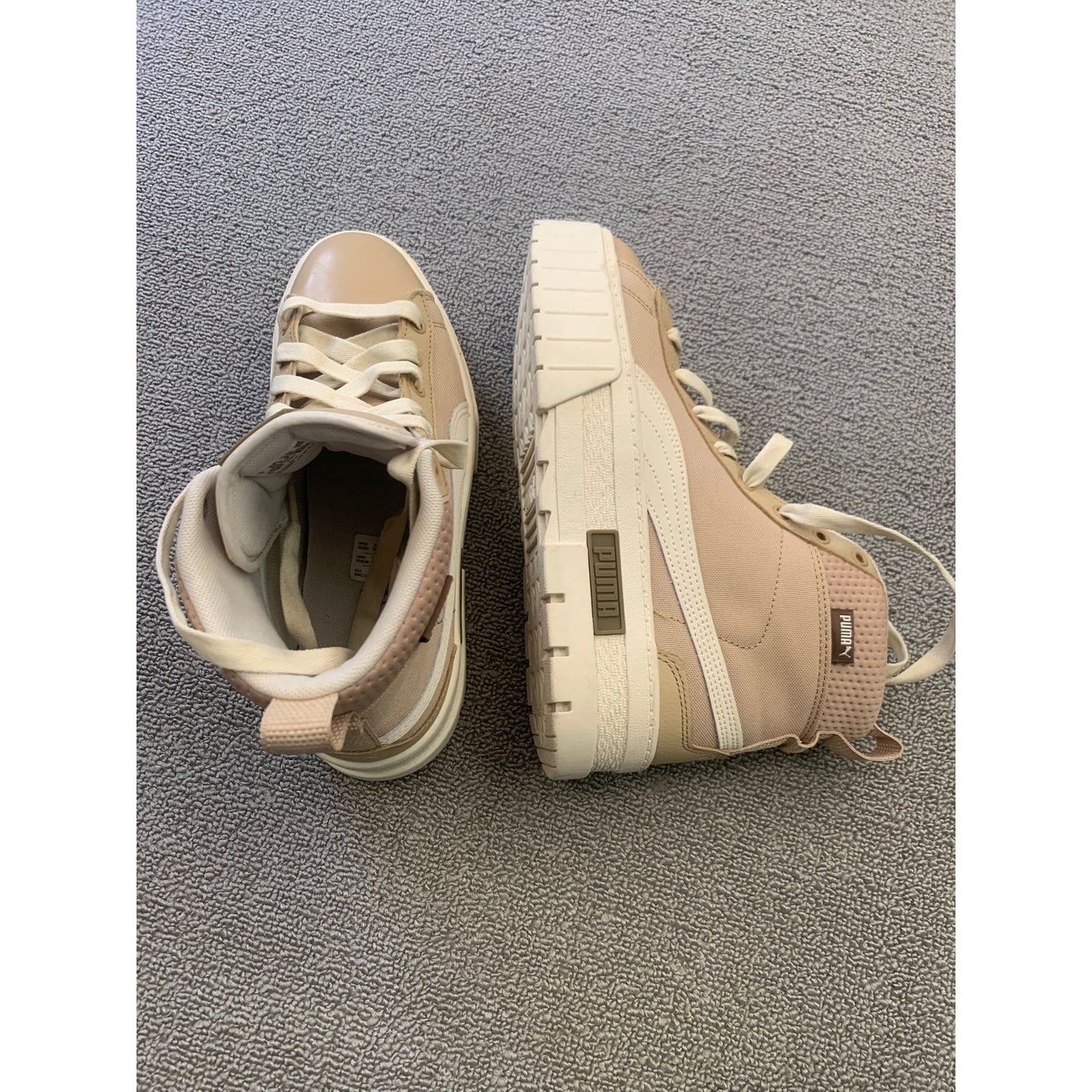 PUMA Men US 9.5 Brown High Top Sneakers