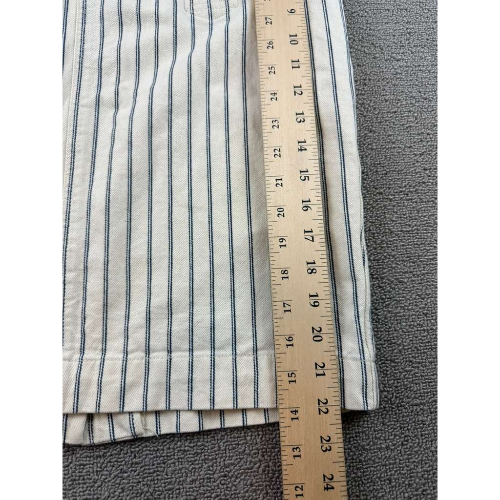 LAUREN RALPH LAUREN Women’s 8 Blue and White Striped Sailor Skirt