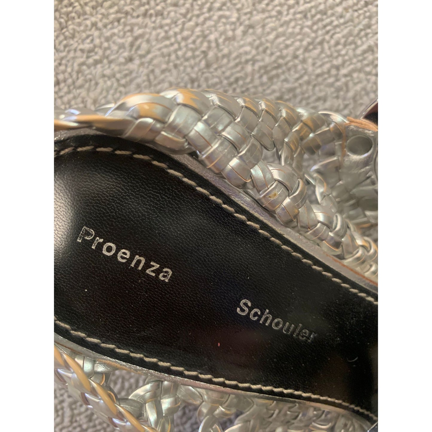 PROENZA SCHOULER Women 40.5 Silver Heel Shoes