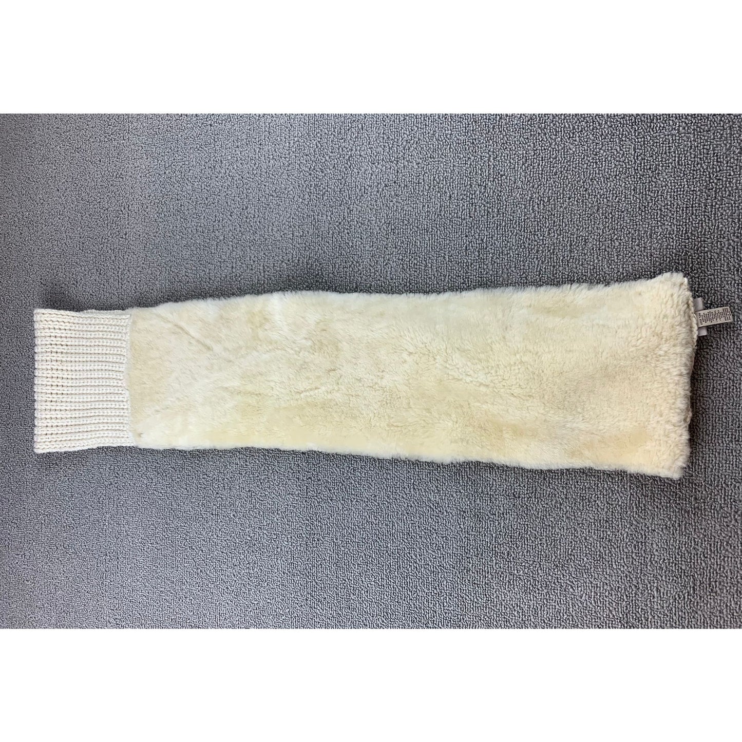 UGG Women’s Shearling Knit Infinity Scarf One Size Ivory Real Dyed Sheepskin