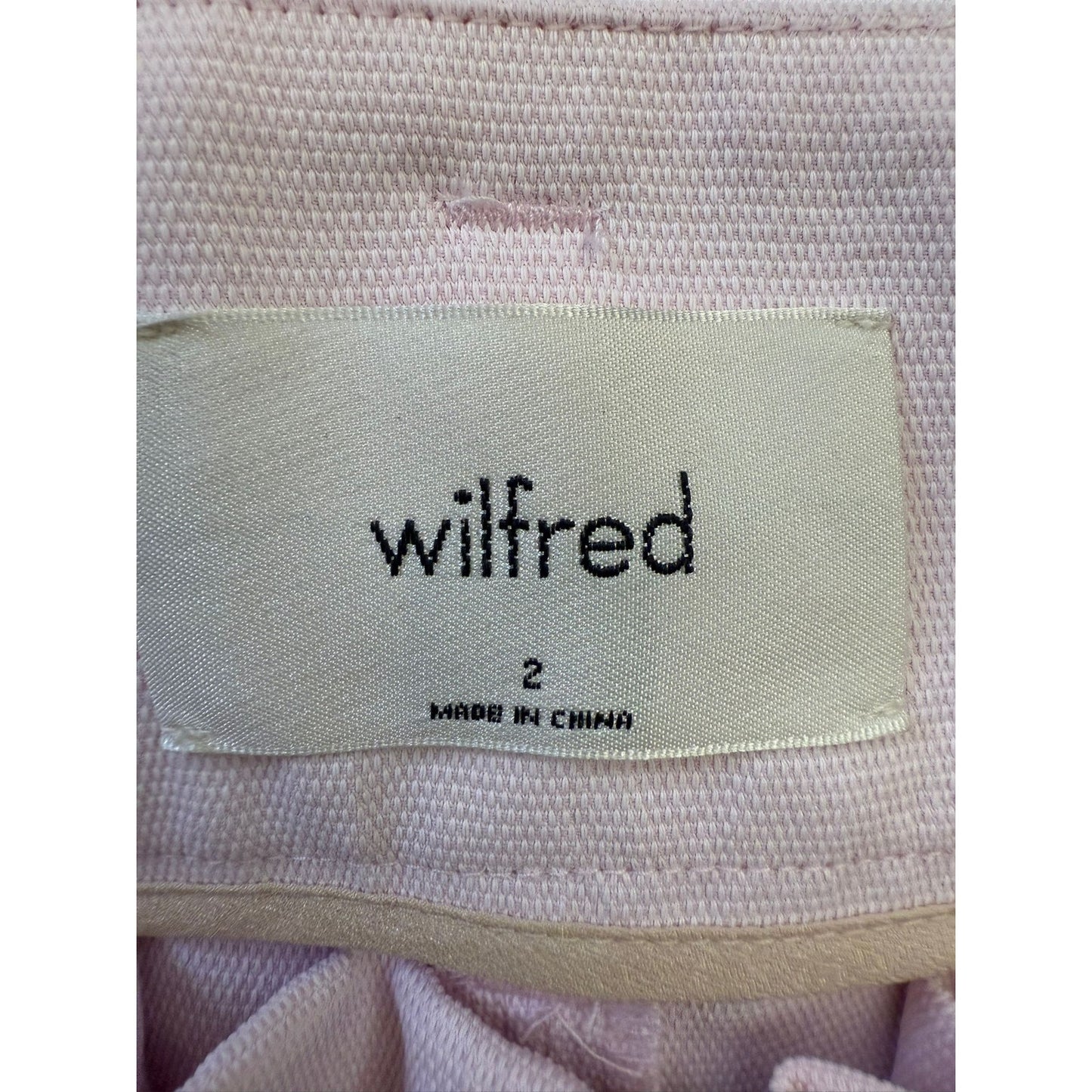 Aritzia Wilfred Women's Size 2 Pink Paper Bag Waist Shorts Belted Summer Casual