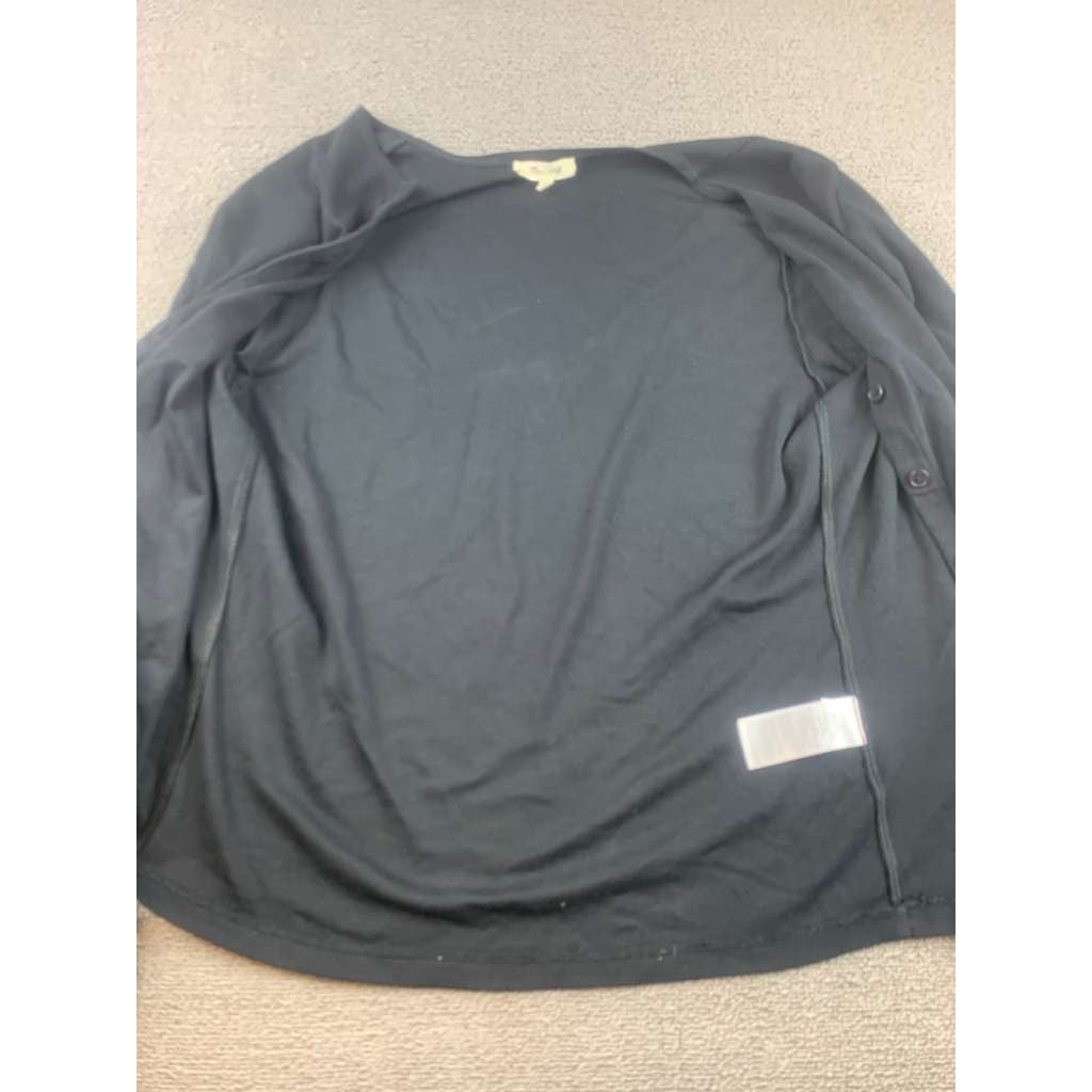 Madewell Cardigan Women's XL Black Button Front Knit Sweater Classic Minimalist