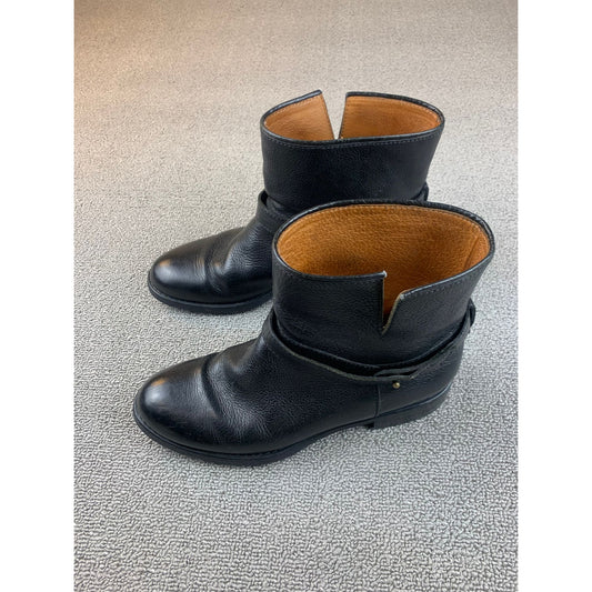 Madewell Womens The Biker Boot Size 7 Black Pebbled Leather Ankle City Chic
