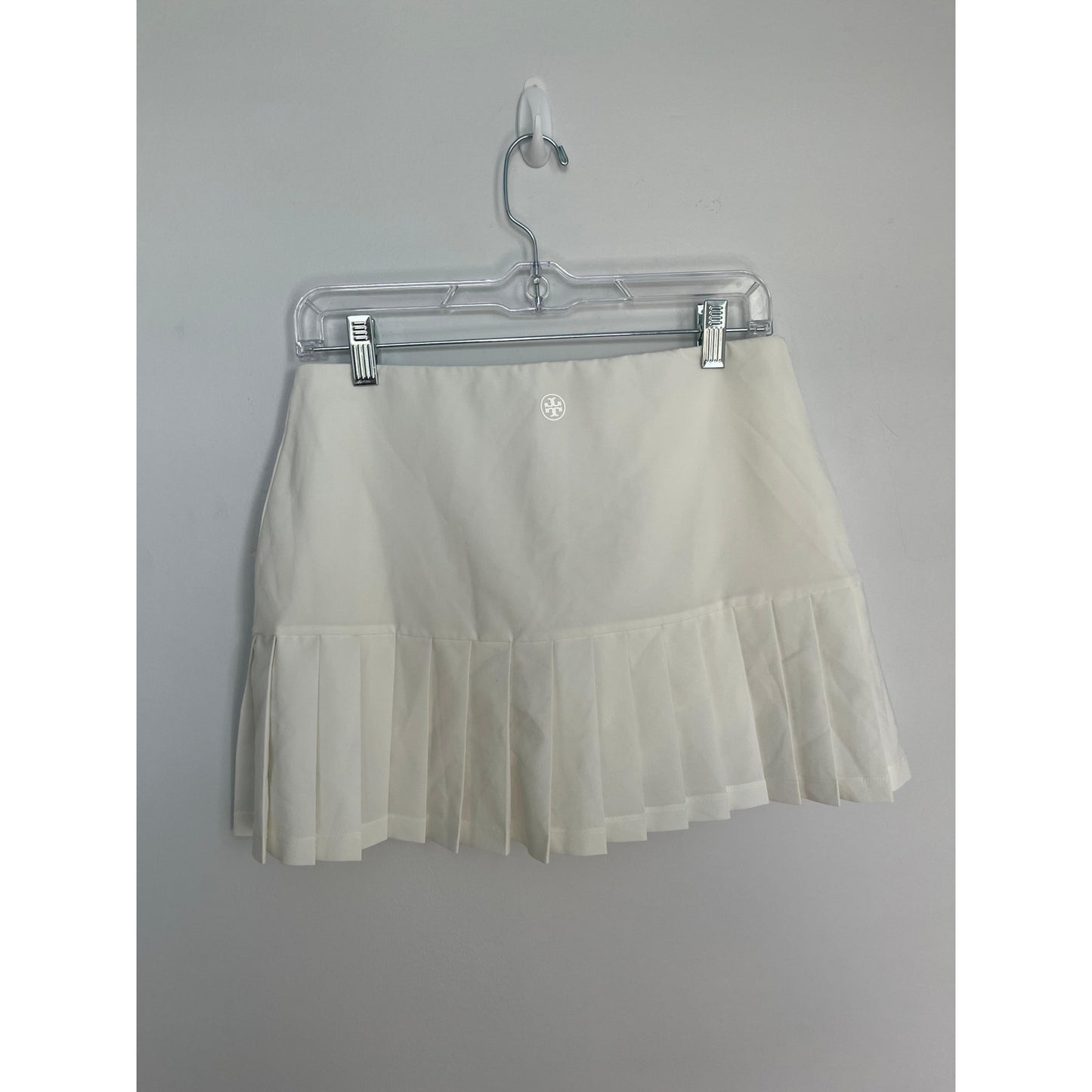 Tory Sport Pleated Tennis Skirt Womens S White Athletic Stretch Skort