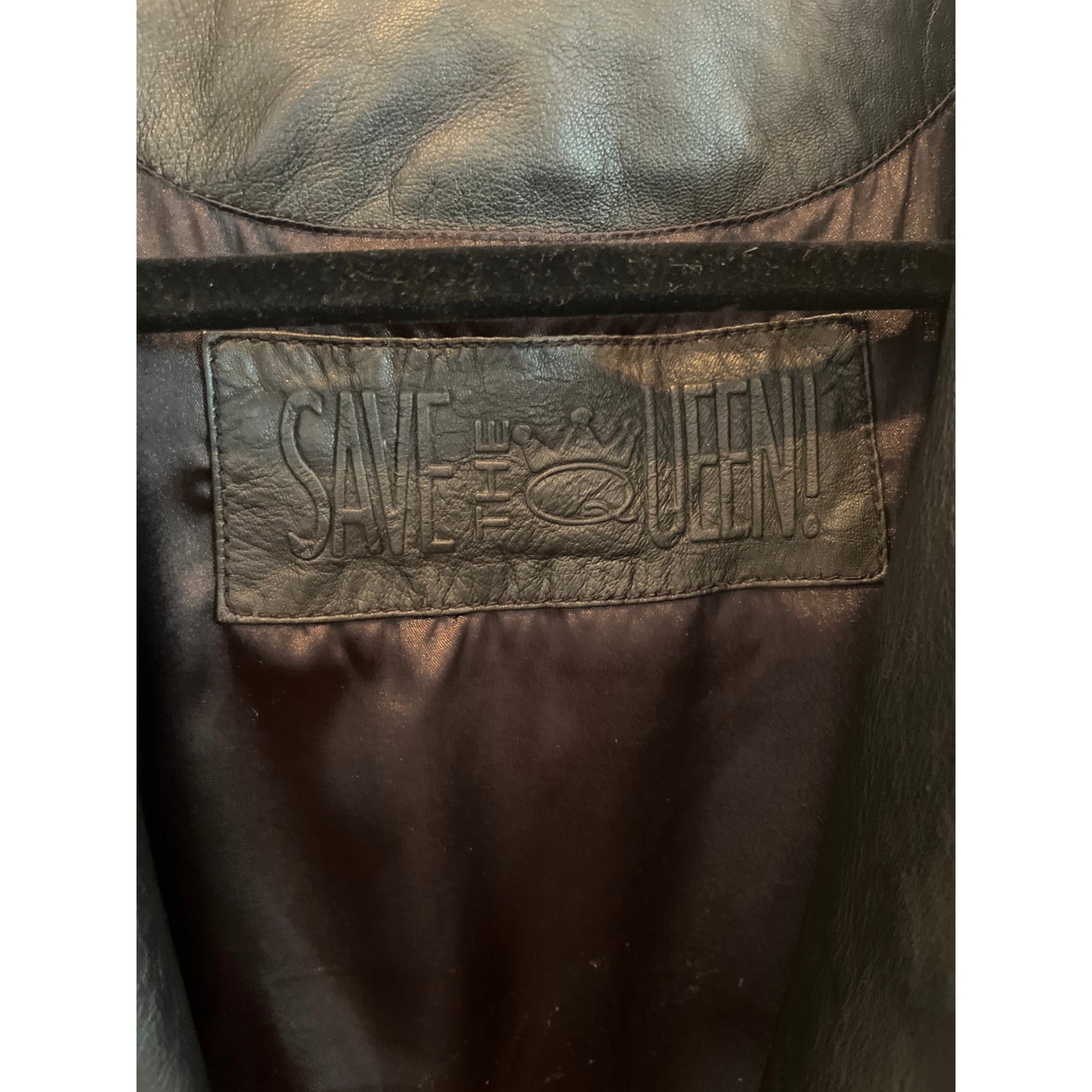 Save The Queen Leather Jacket women’s size small