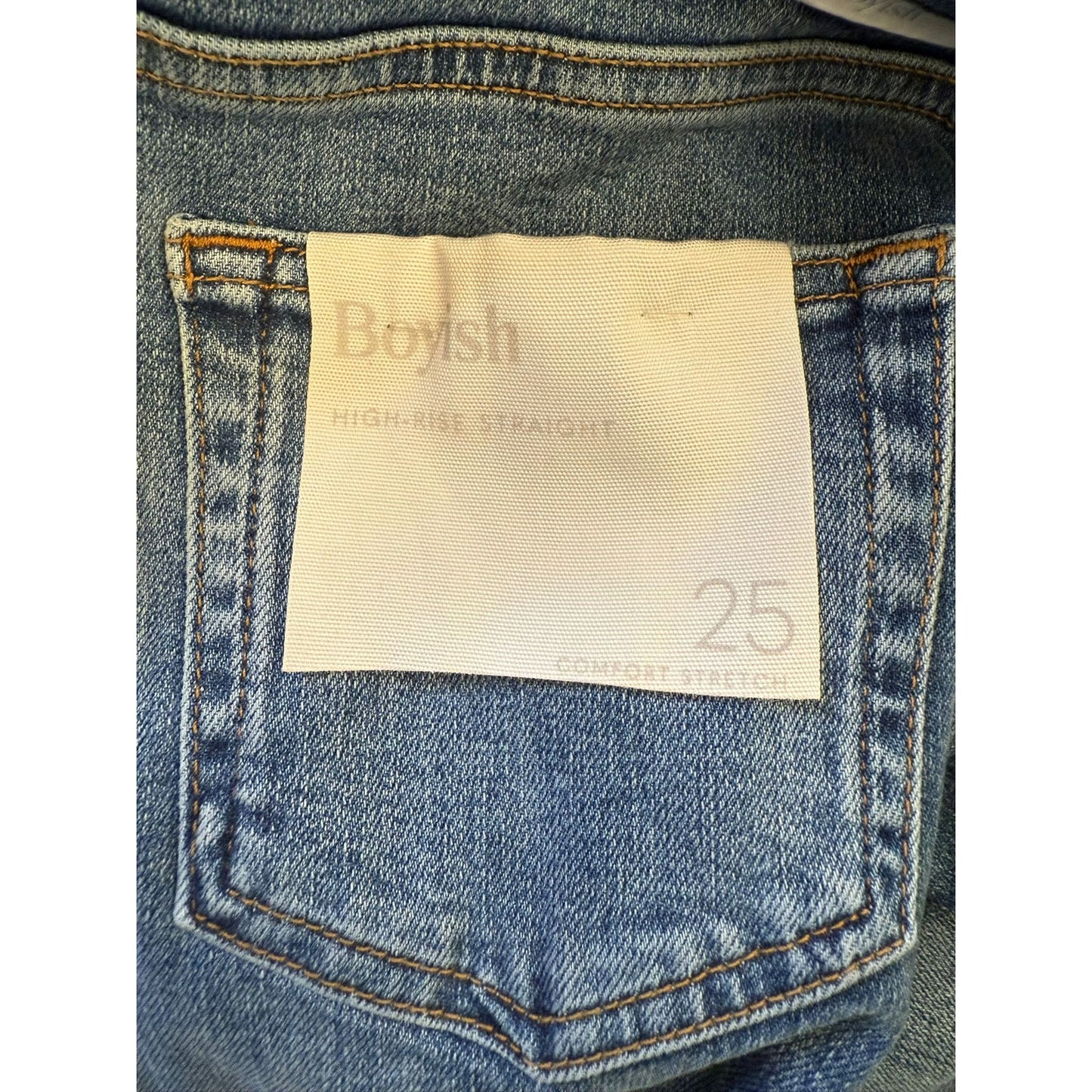 Boyish Womens Jeans Size 25 The Dempsey Straight Leg Blue