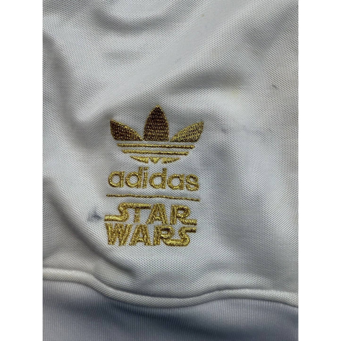 Vintage Adidas Men Small White Red Blue Track Jacket Star Wars Limited Edition