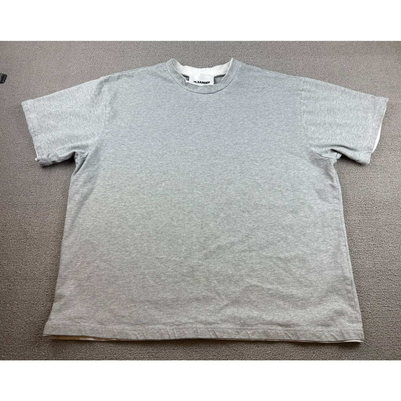 JIL SANDER Oversize Double Cotton Logo T-shirt Men XL