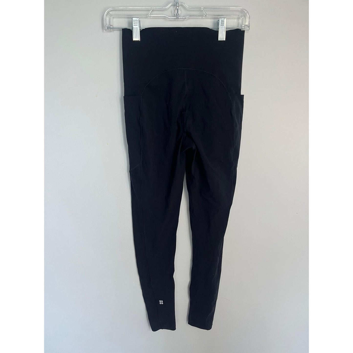 Sweaty Betty Power Leggings Women 6 Black Full Length Pockets High Rise