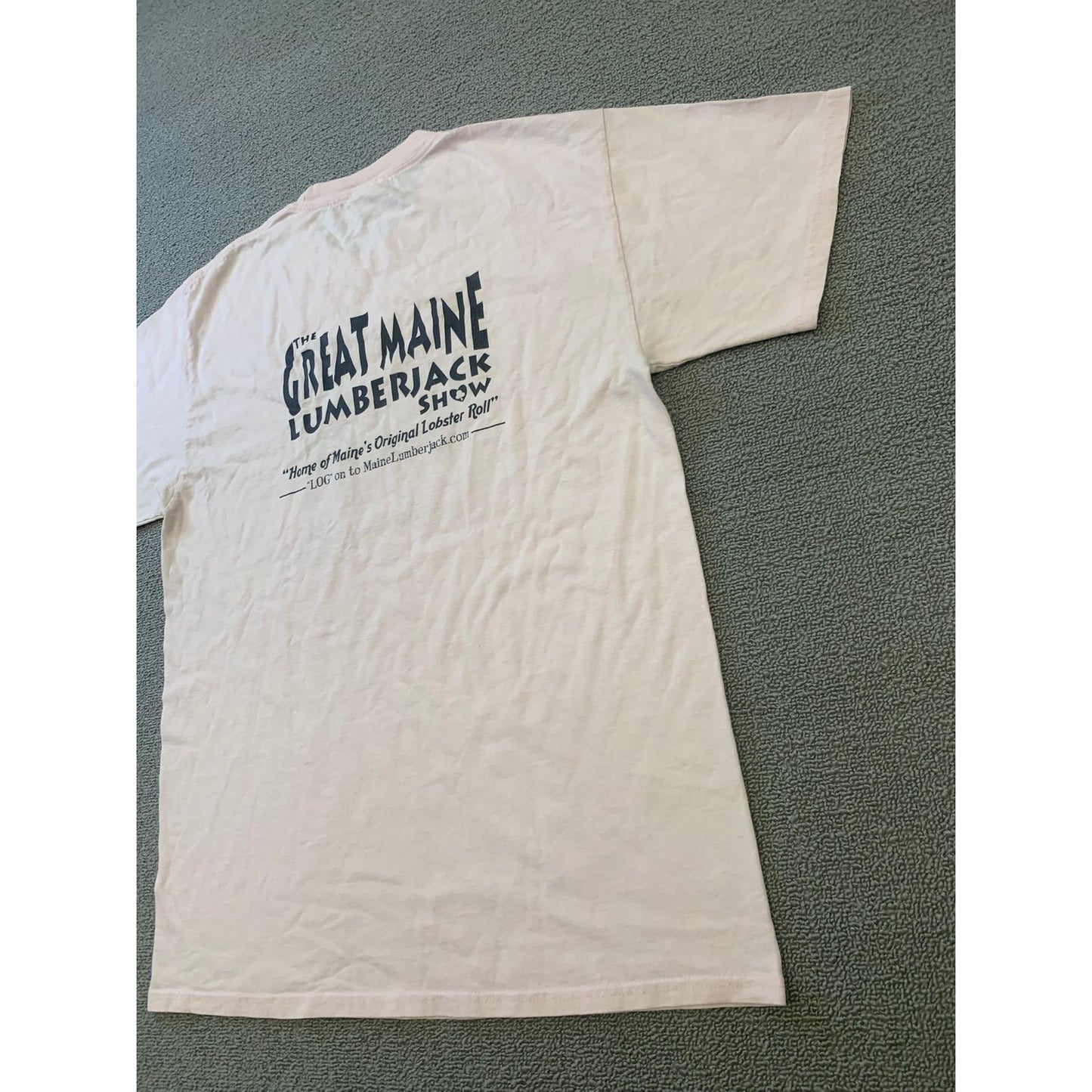 Port And Company Men Medium Pink The Great Maine Lumberjack Show T-Shirt
