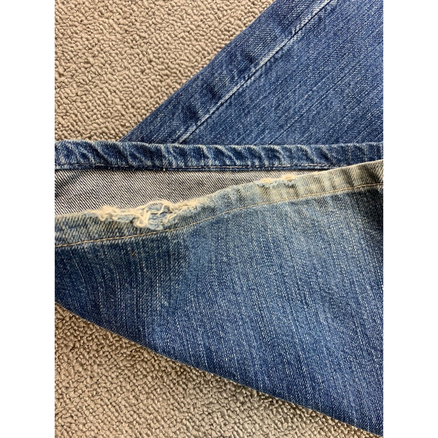 Polo Ralph Lauren Men's 48B/30 Blue Ashmore Original Straight/ Wide Leg Jeans