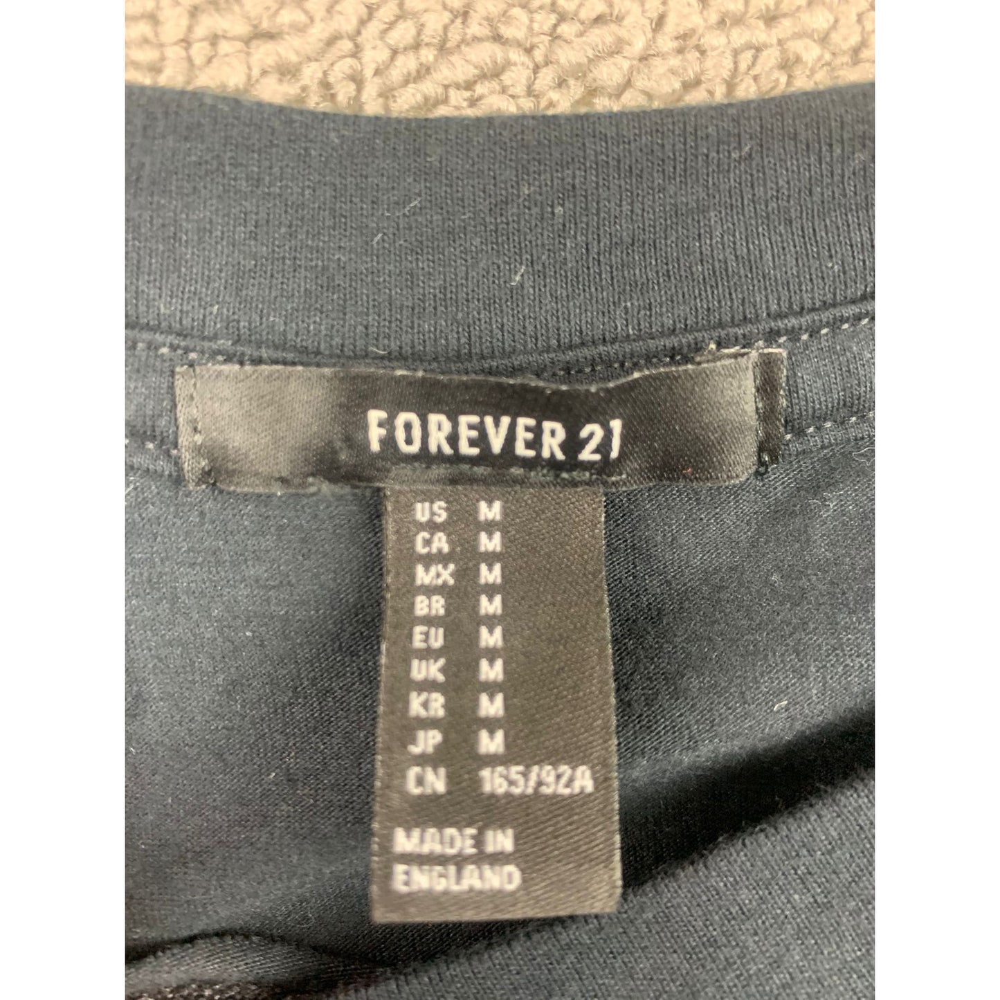 River Island Forever 21 M Black Crystal Lake Illinois Tour Rock Graphic T-Shirt