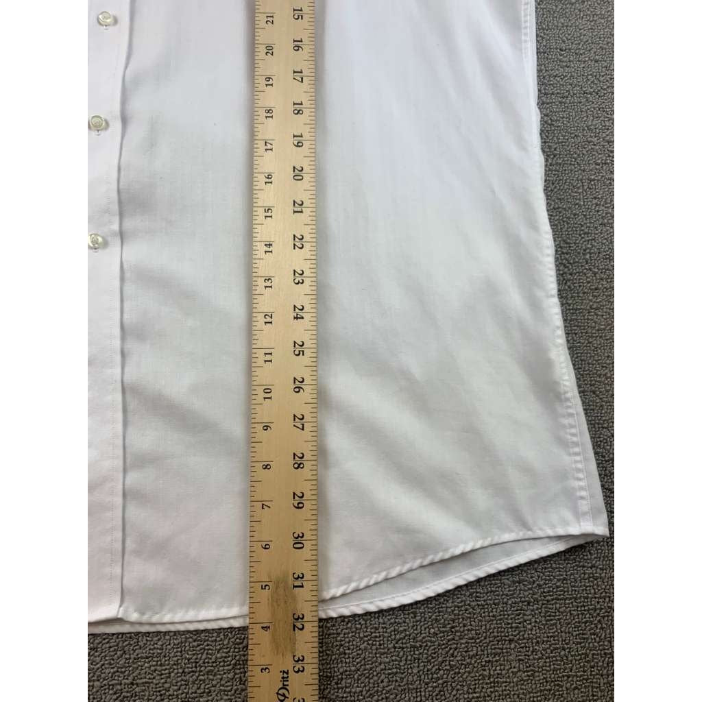 US POLO ASSN. White Button-Down Dress Shirt Wrinkle-Free Men's Size Extra Large