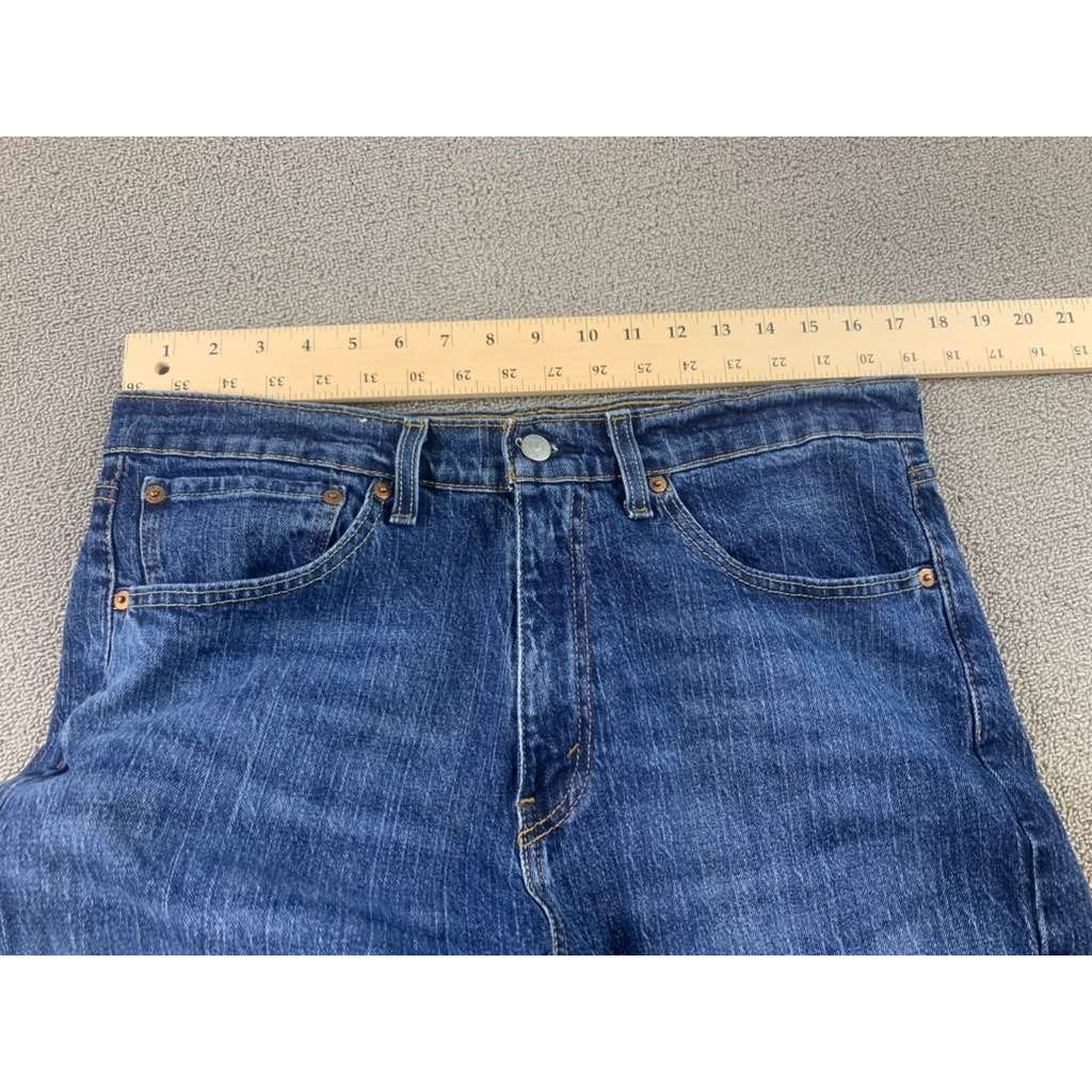 Levi's Men's Straight Leg Denim Jeans Size W34 L32 Blue Medium Wash