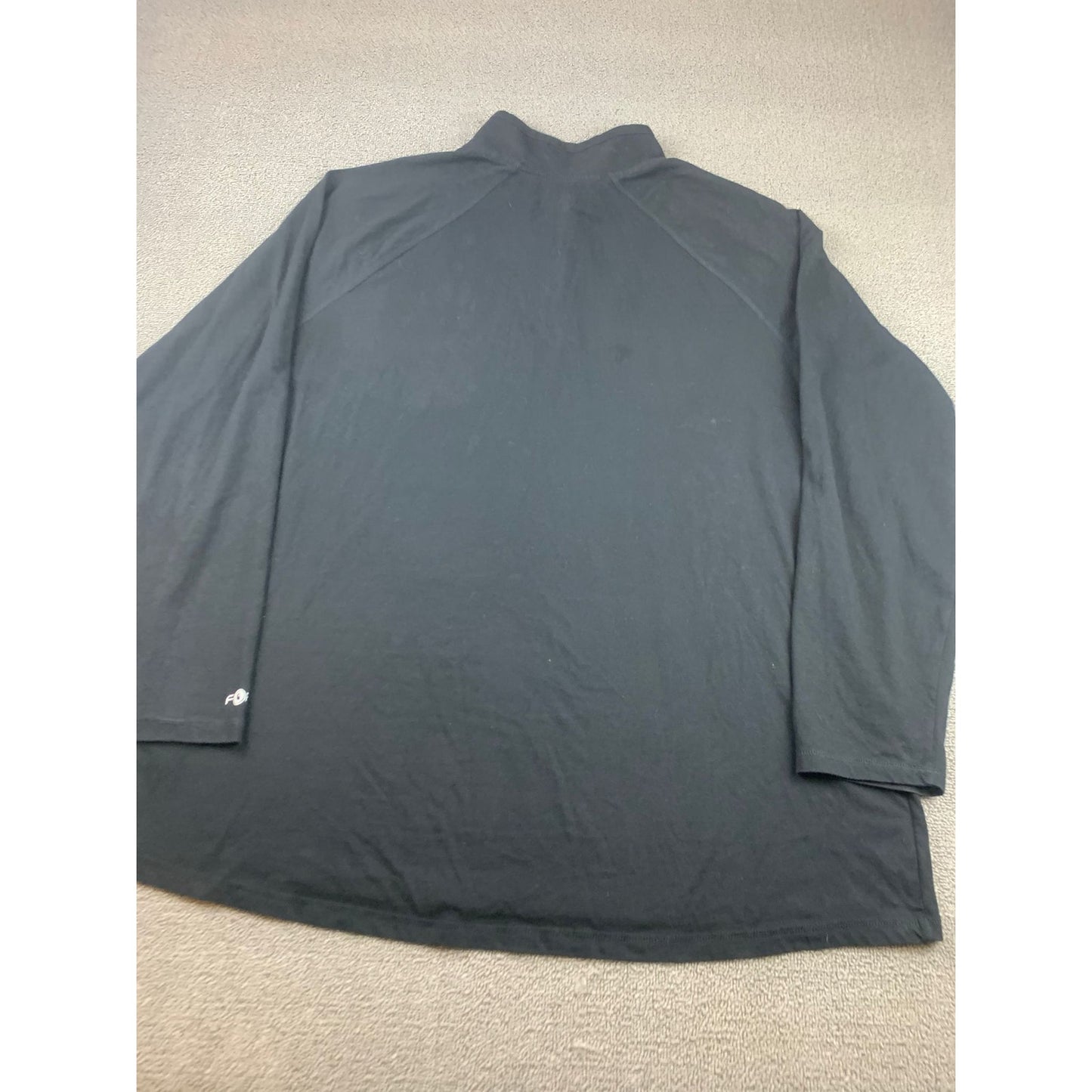Carhartt Sweater Mens 2XL Black 1/4 Quarter Zip Performance Pullover Logo