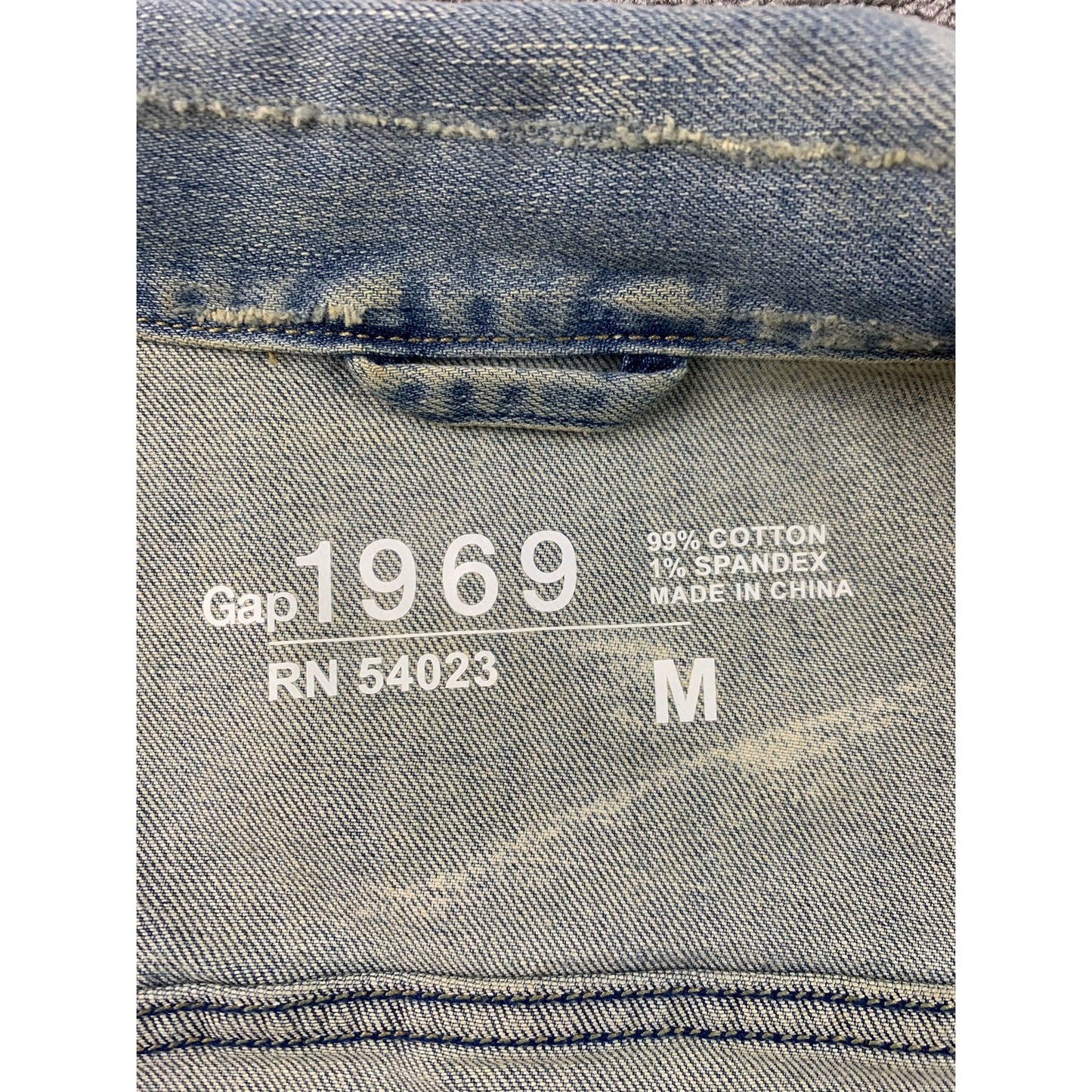 Y2K Gap 1969 Jean Vest Women's Medium Blue Trucker Collared Denim Washed
