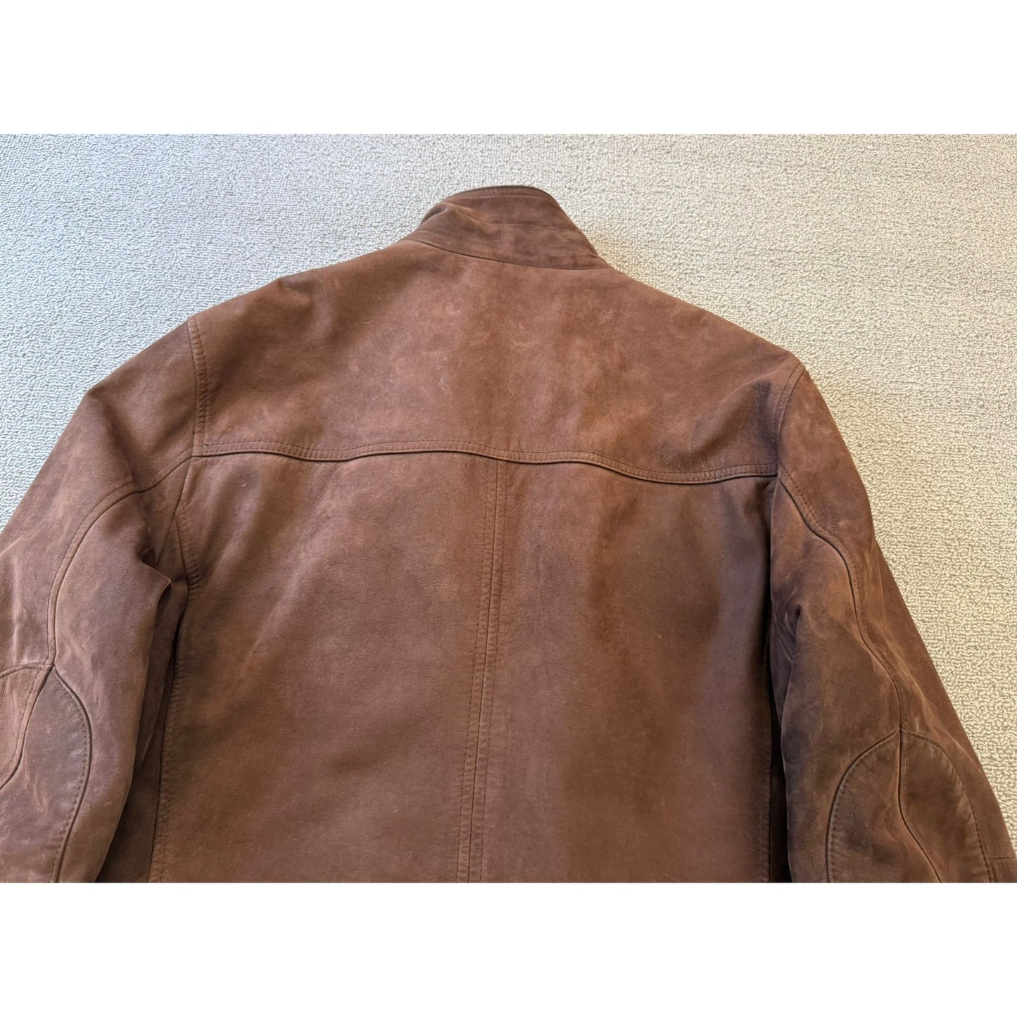 Brooks Brothers Men Size M Field Genuine Leather Jacket Brown Quilted Lining