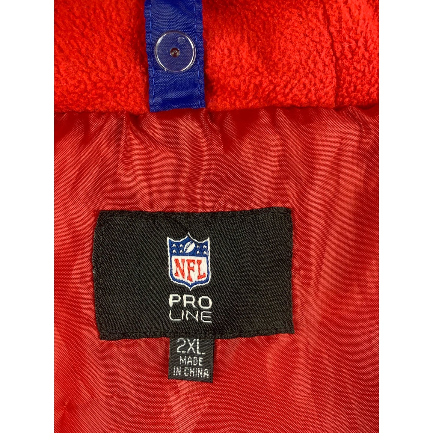 New York Giants NFL Pro Line Puffer Jacket Size XXL Football Court NY Giants