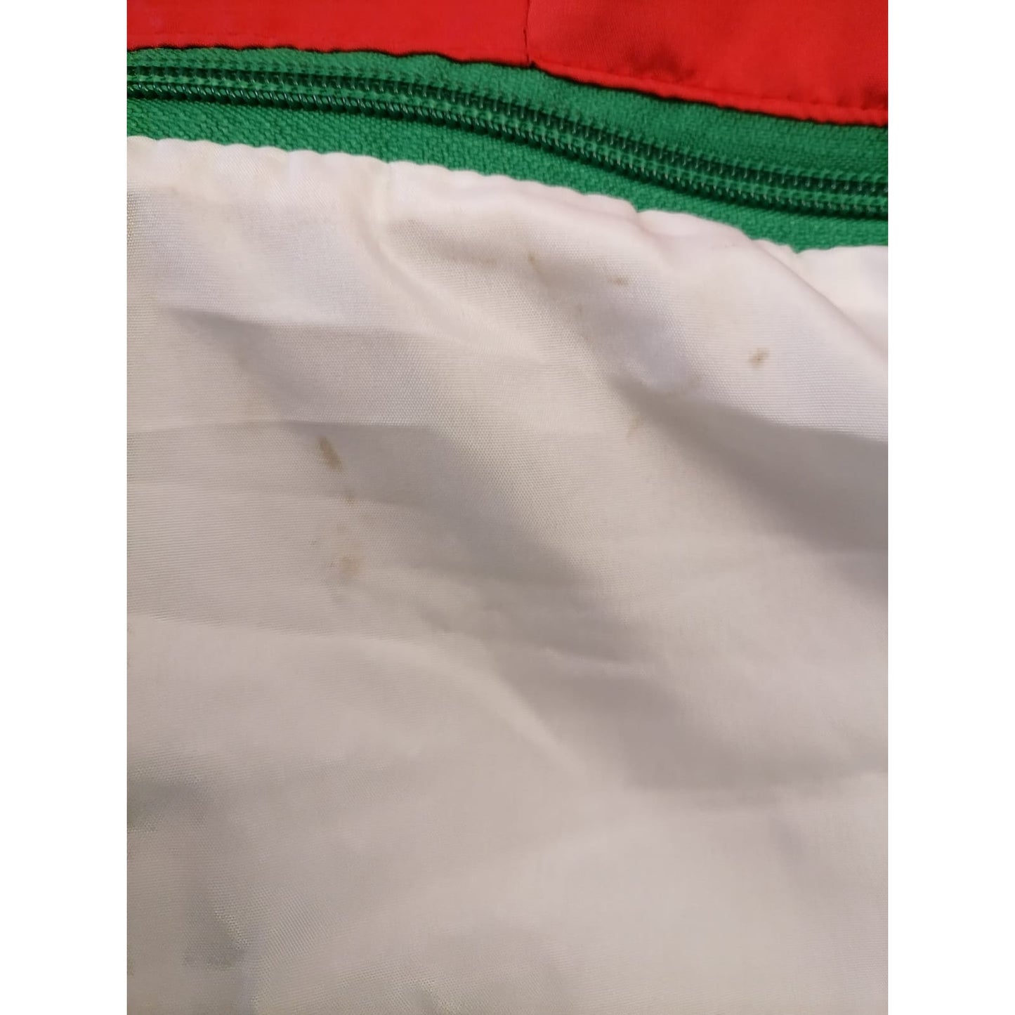 Anthoc Bogotá Vintage Medium Male Green White Red Full Zip Hooded Outdoor Jacket