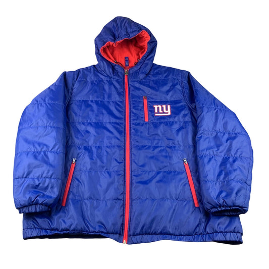 New York Giants NFL Pro Line Puffer Jacket Size XXL Football Court NY Giants