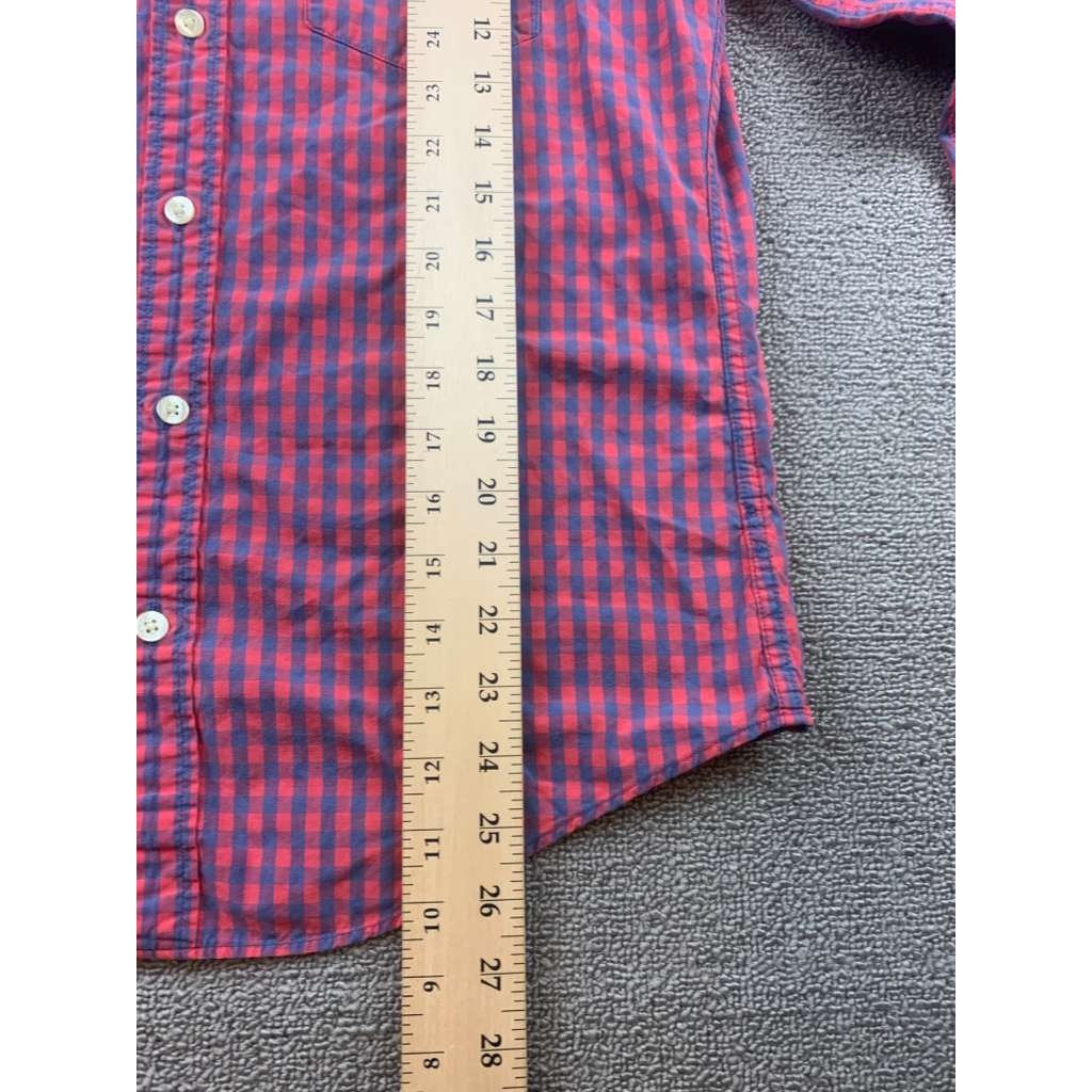 J.Crew Button Down Shirt Men's Medium Slim Fit Plaid Long Sleeve 100% Cotton
