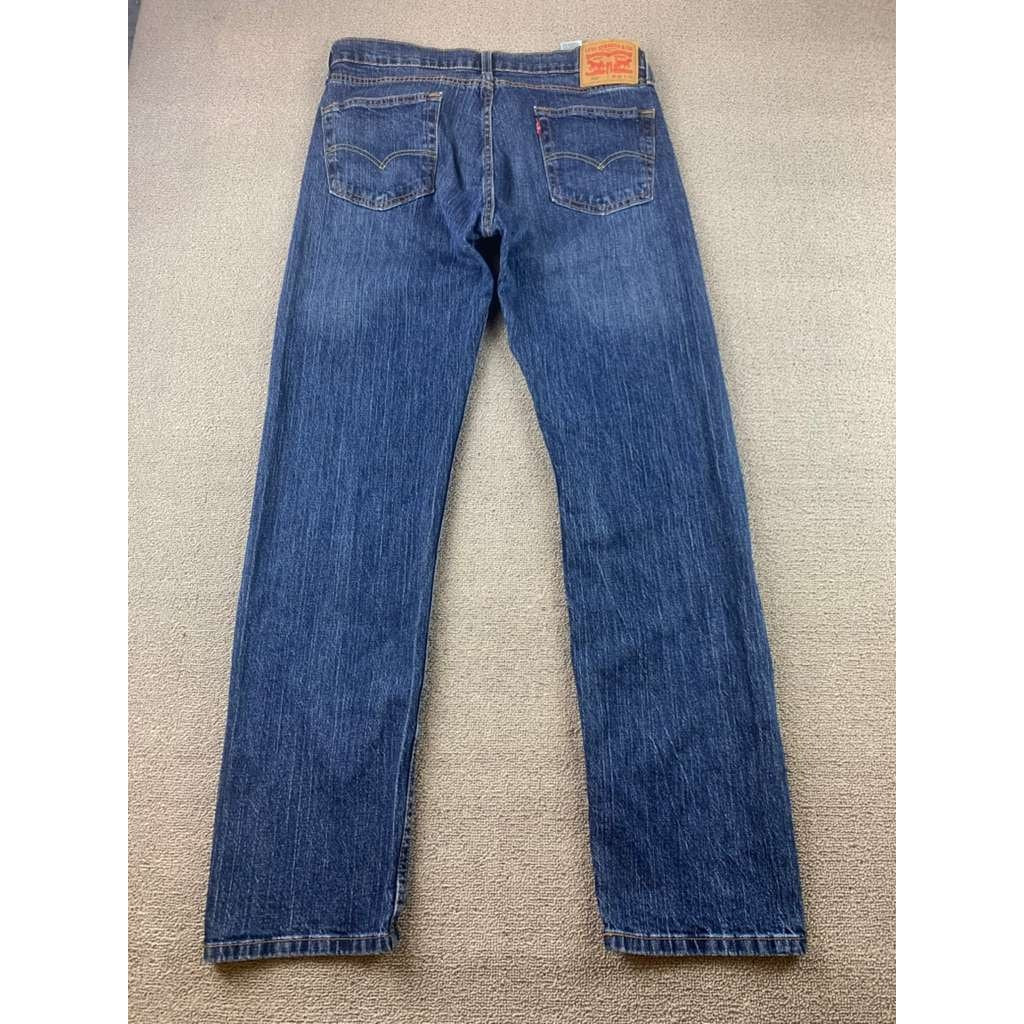 Levi's Men's Straight Leg Denim Jeans Size W34 L32 Blue Medium Wash