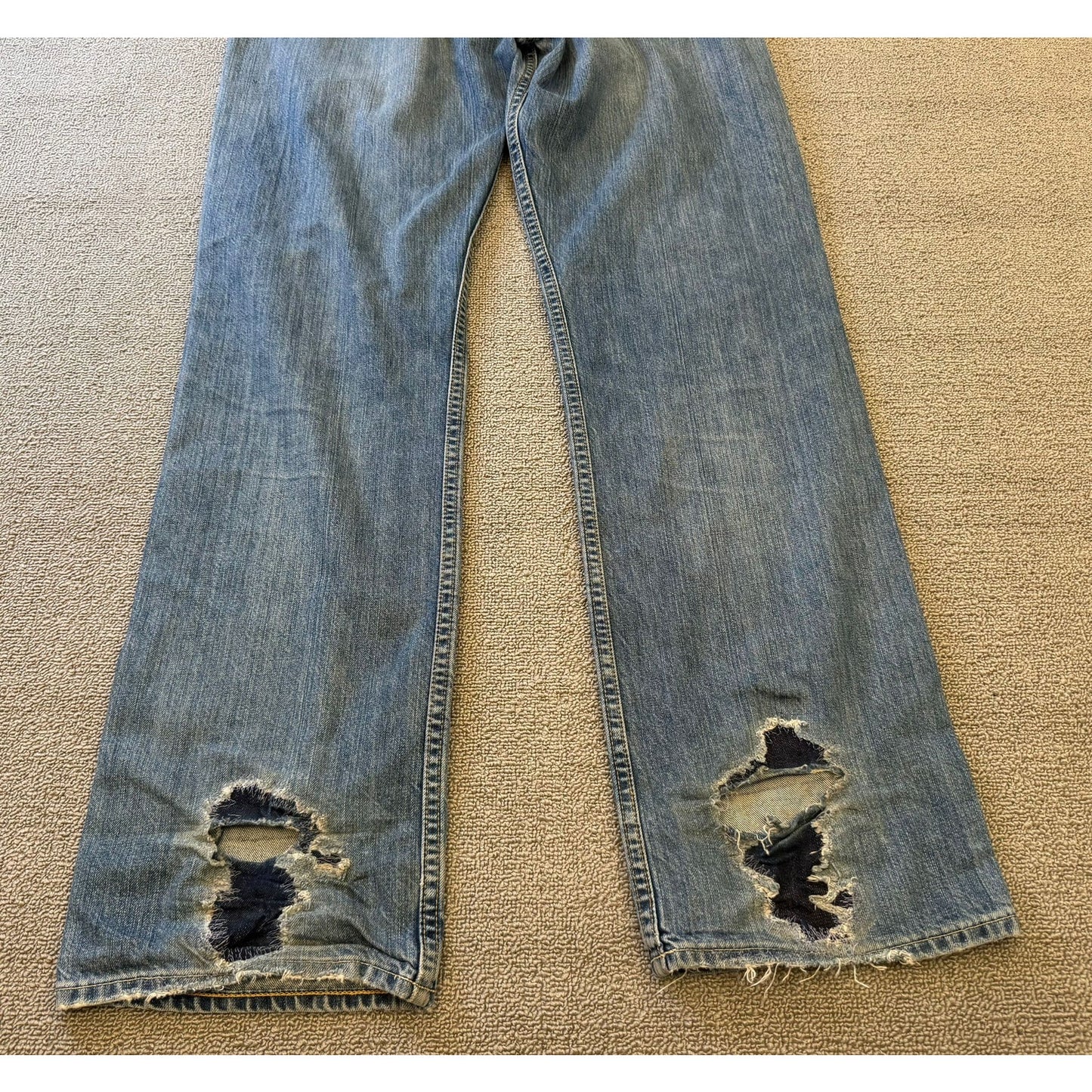 Polo Ralph Lauren Vintage Men's Jeans W33 L34 Straight Leg Blue Denim Authentic