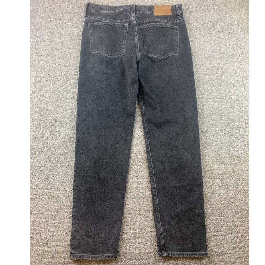 Madewell Jeans Mens W33 L34 Black Denim Washed Relaxed Tapper All Seasons