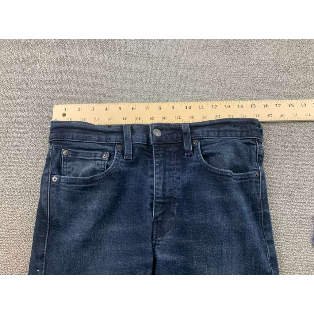 LEVI'S Premium Jeans Mens W32 L30 Blue Wash Slim Skinny Taper Stretch Denim