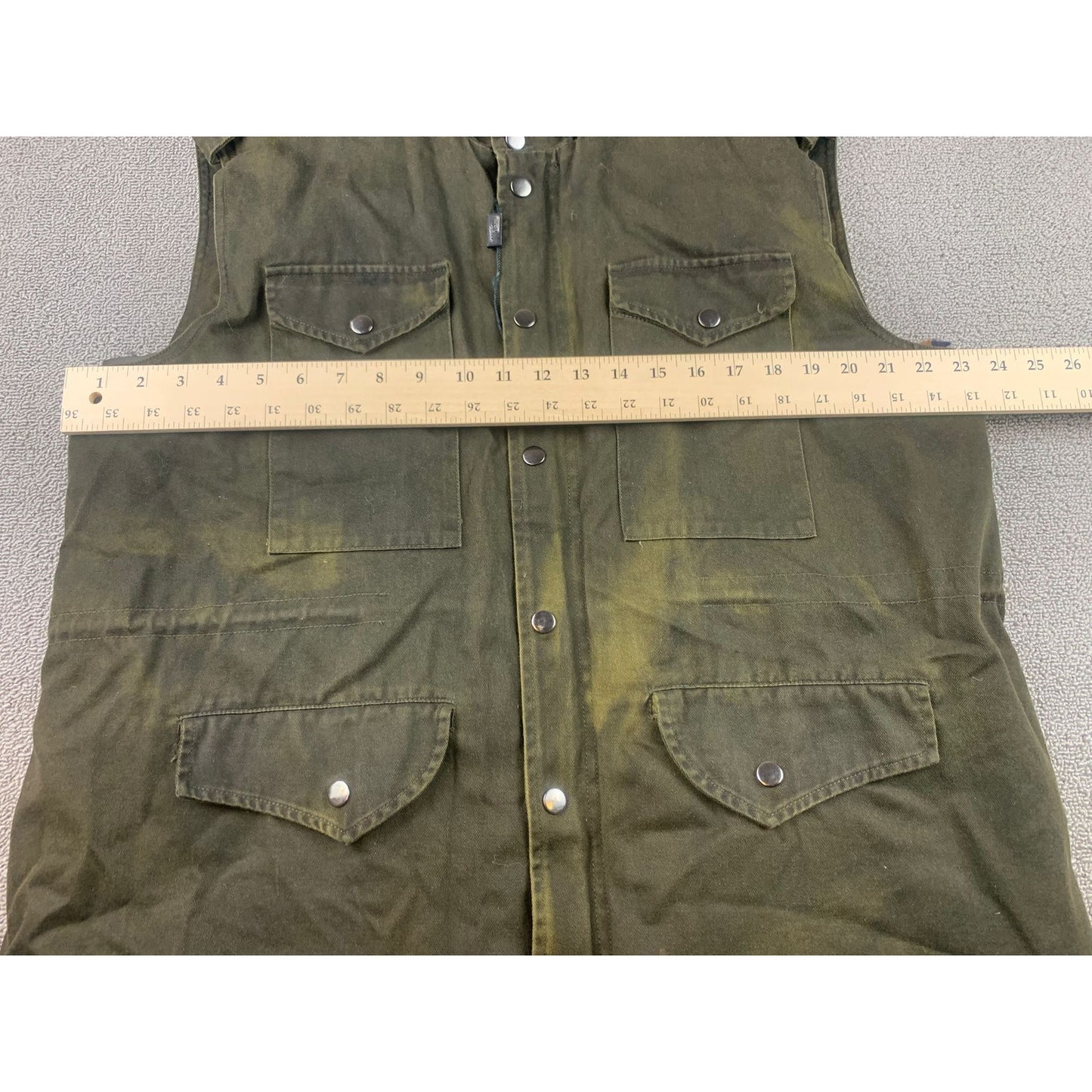 Belle Fare Women’s XL Military Convertible Detachable Real Fur Hood And Vest