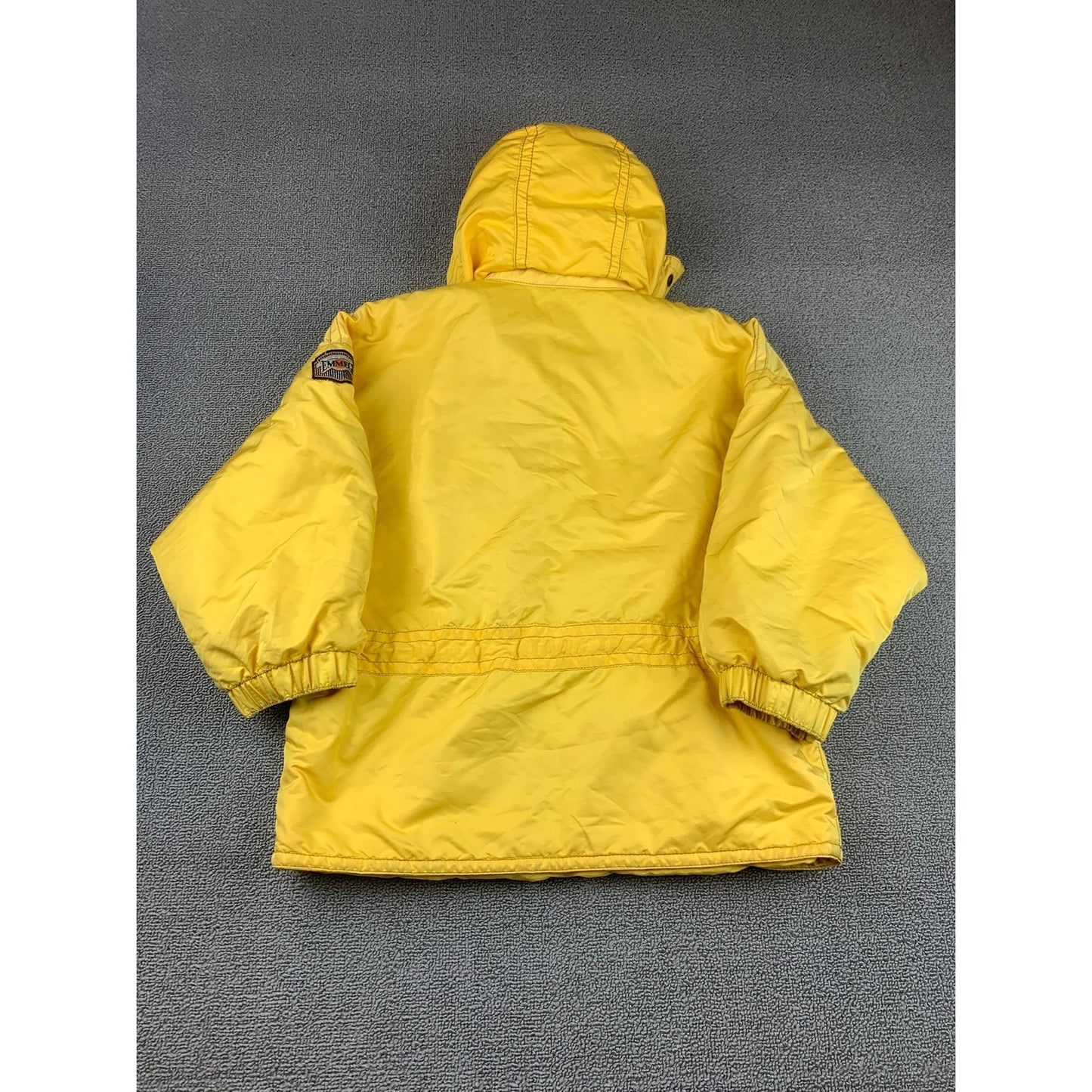 Emmegi Women's S Yellow Vintage Jacket With Hood Emblem And Patch