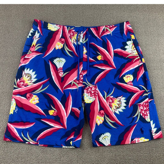 POLO RALPH LAUREN Men's XL Floral Print Tropical Terry Shorts