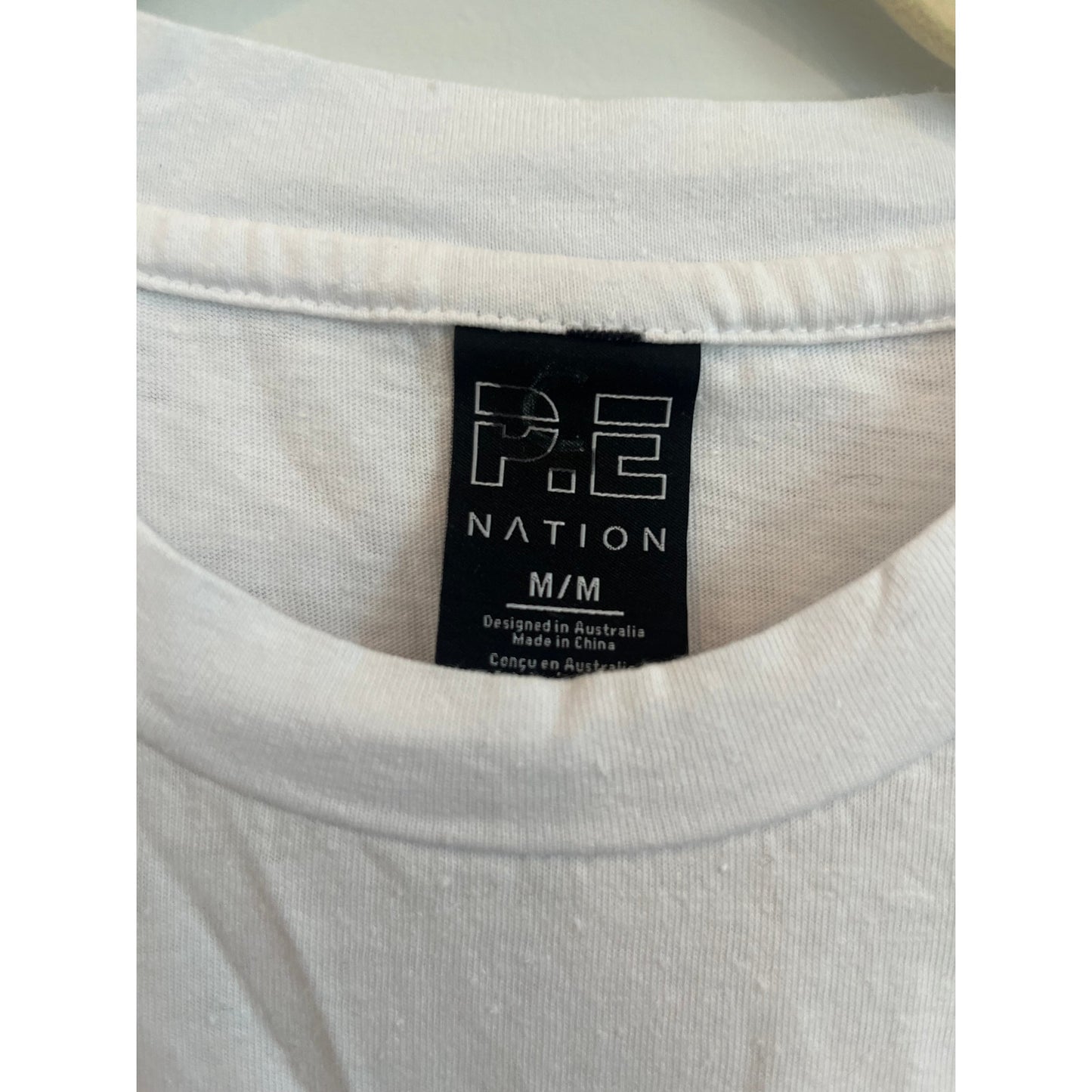 P.E Nation Tank Top Women M White Cropped Sleeveless Athletic Casual Activewear