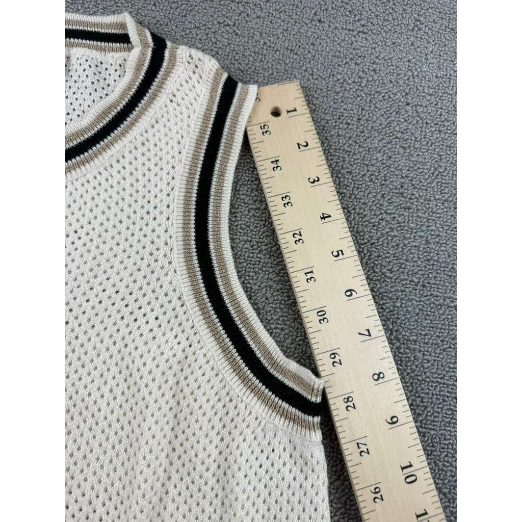 An’ge Mesh Tank Top Lazumba Women Small Trim Sleeveless Preppy