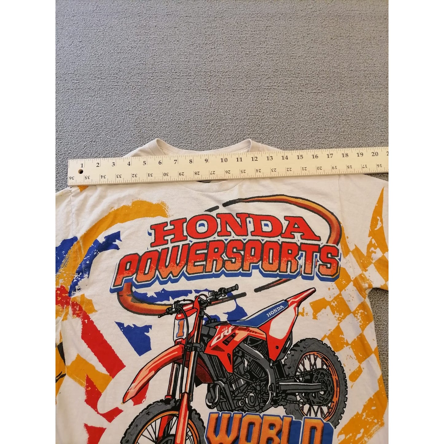 Honda Male S Powersports World Champions Motorcycle Racing Graphic T-Shirt