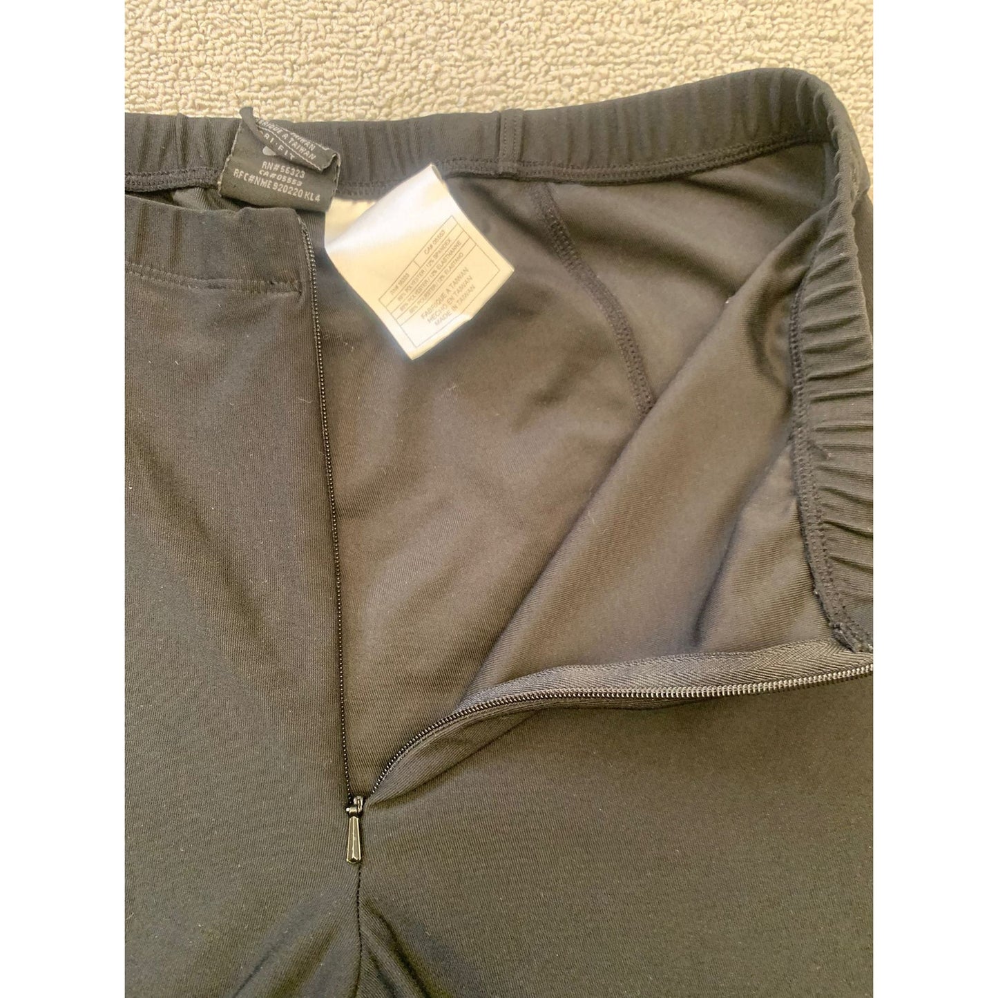 Vintage Nike Women Small Petite Black Straight Leg Pants Made in Taiwan 90's Y2K