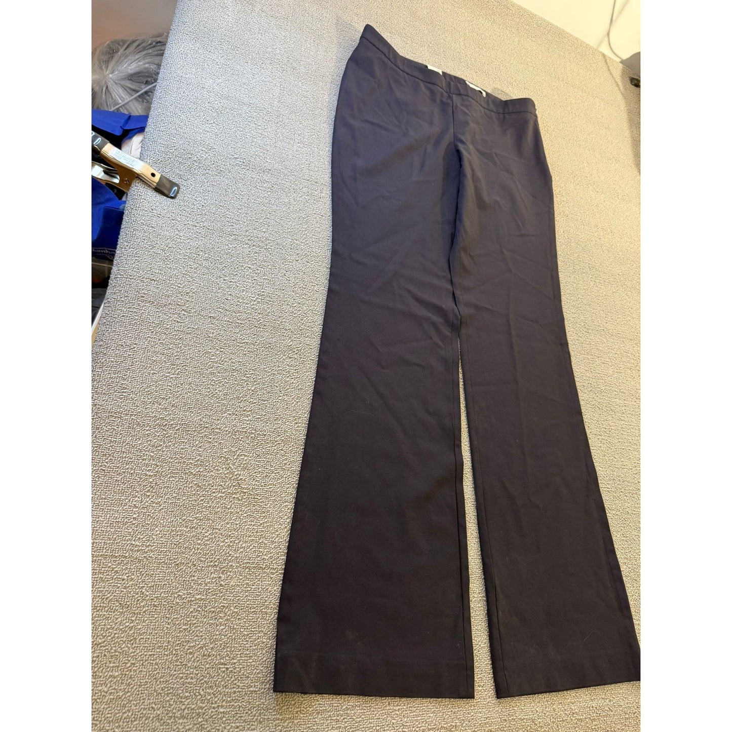 BOSS Hugo Boss Women's Dark Navy Wide Leg Pants US 10 Professional Style