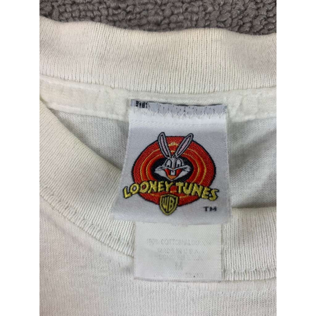 Vintage Looney Tunes Shirt Women's M Tweety Bird American Fireworks Star Cartoon