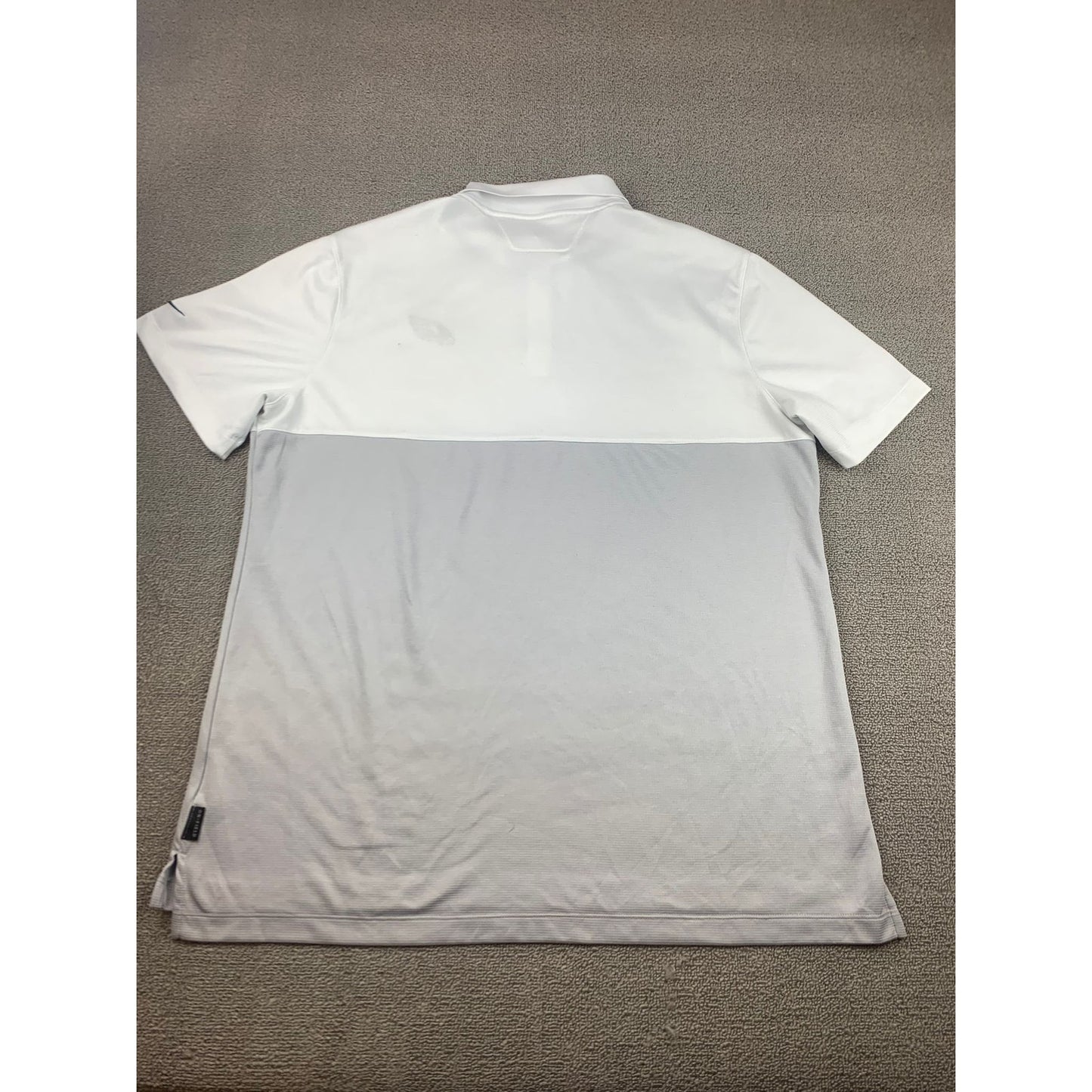 Nike Dri-Fit Men's XL White Gray Philadelphia Eagles NFL Polo