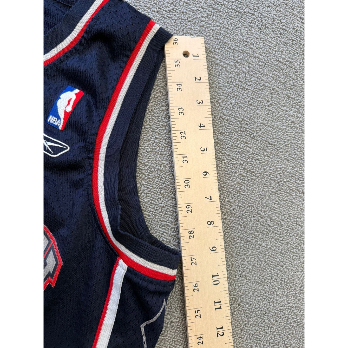 Vintage Richard Jefferson #24 Reebok New Jersey Nets NBA Jersey Men Medium