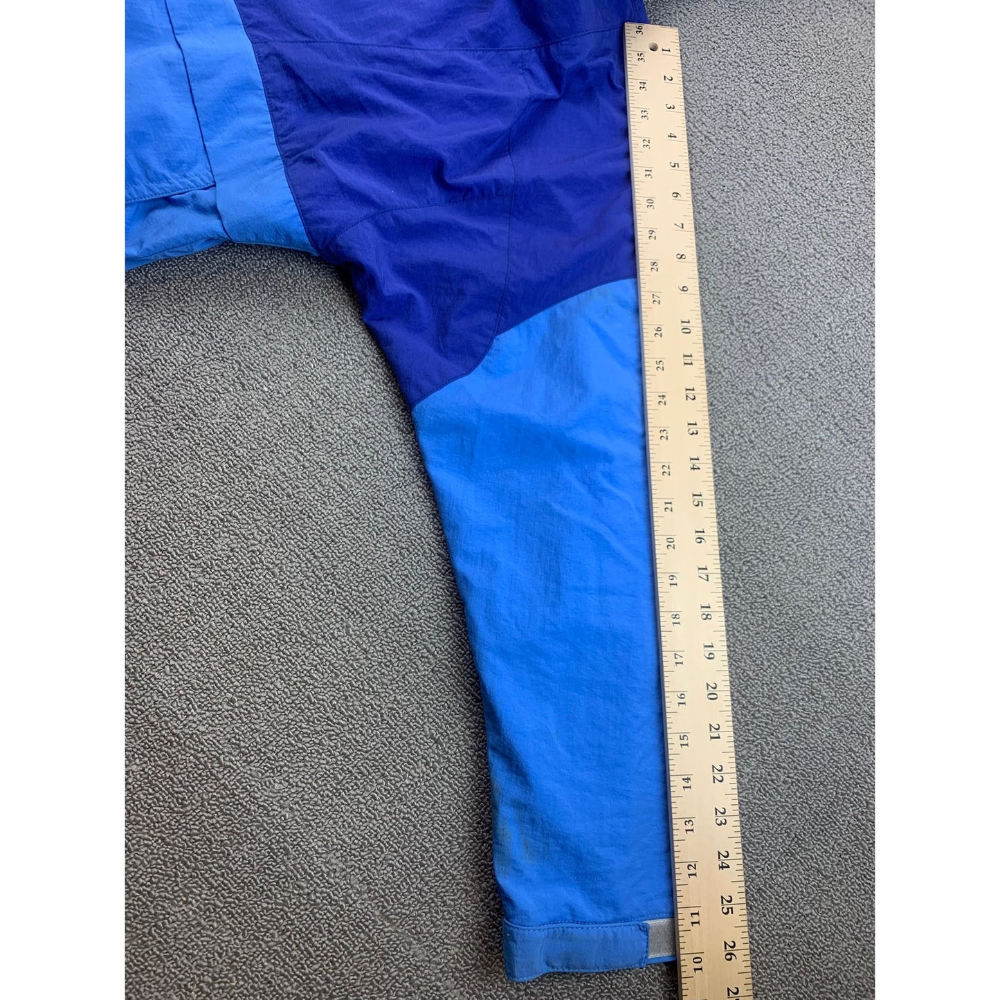 Press Victory Men's Medium Blue Pullover Anorak Hooded Windbreaker Made in USA