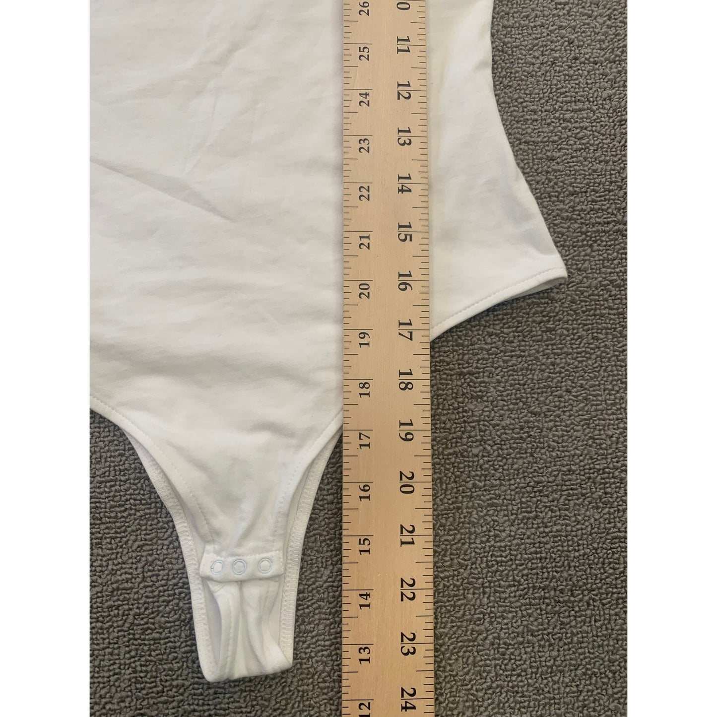ATM Women Small Petite White Spaghetti Strap Bodysuit