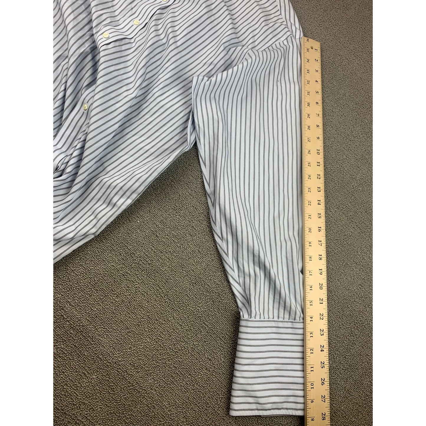 Brooks Brothers 346 Striped Button Up Men's 16 1/2-32 French Cuffs