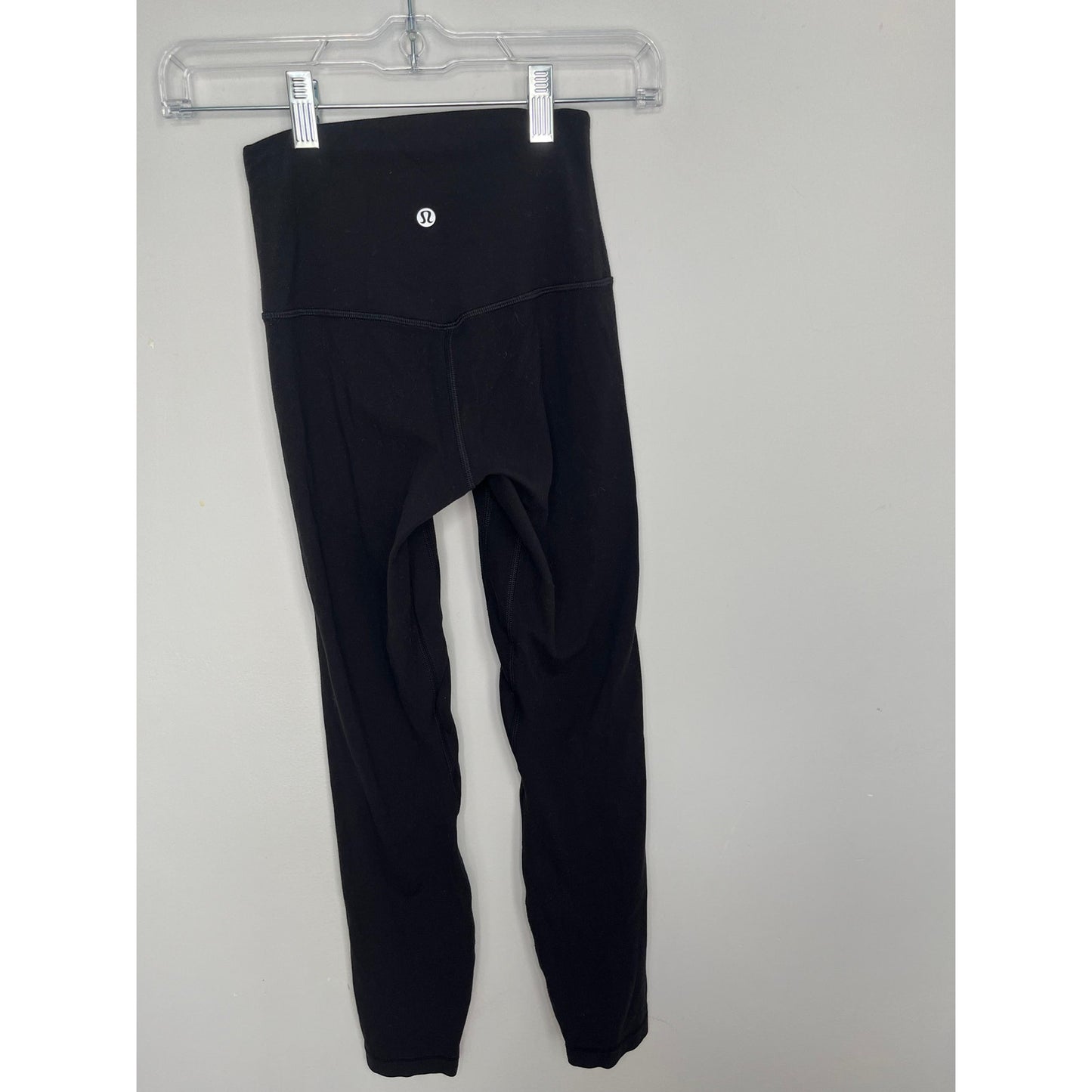 Lululemon Leggings Women 2 High Rise Black Yoga Pants Stretch Nylon