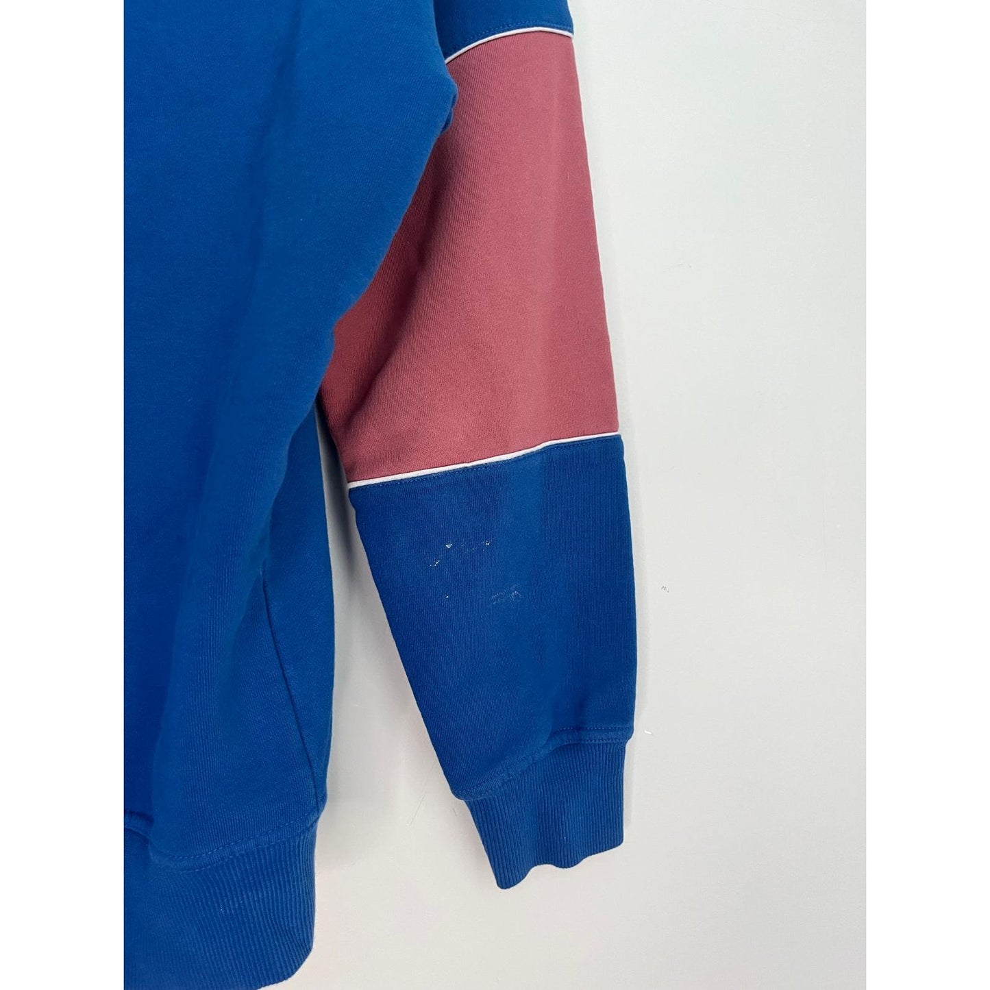 Cooperstown Collection Yankees Hoodie Women M Blue Pink Colorblock MLB Pullover