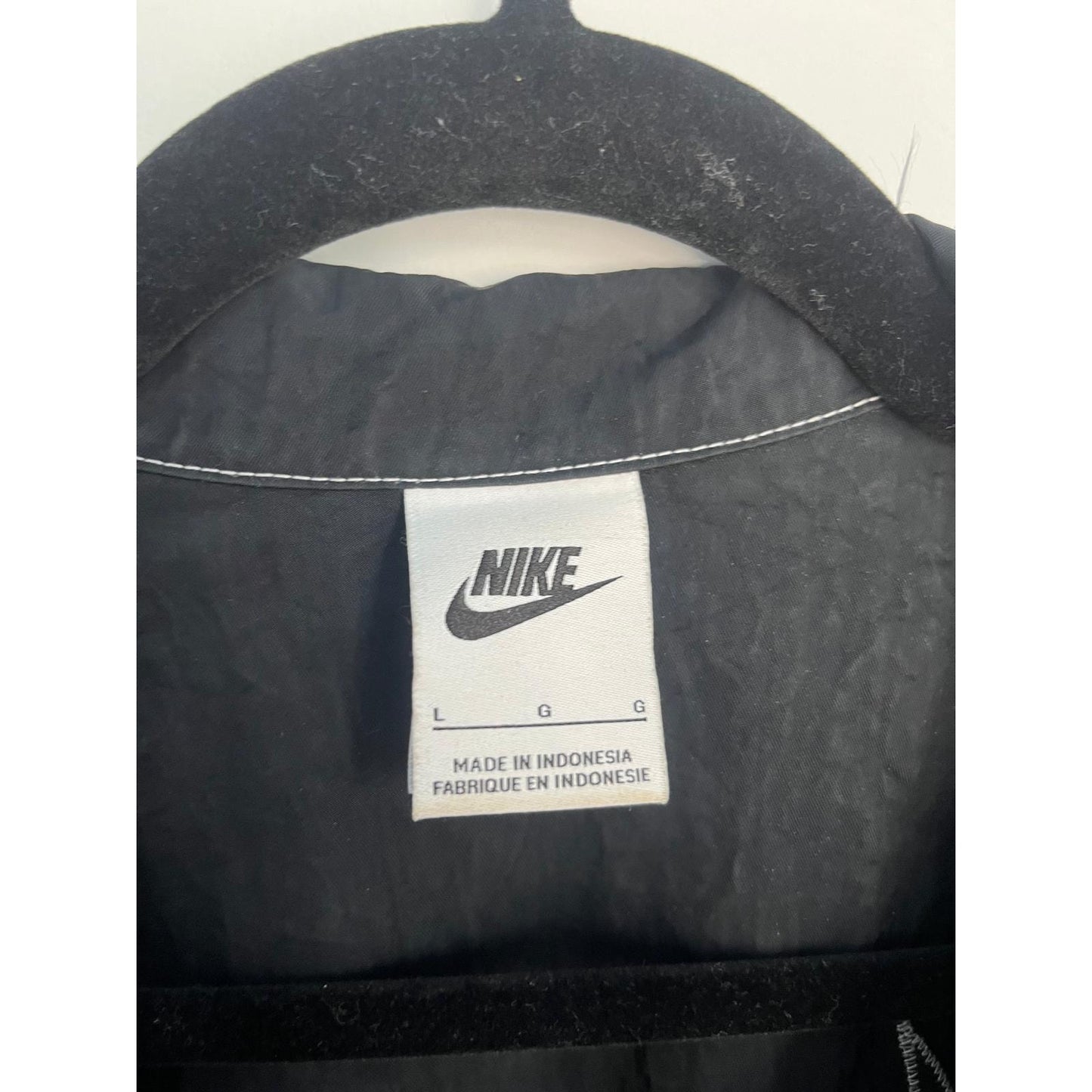 Nike Quarter Zip Mini Dress Women L Black Athletic Dress With Contrast Stitching
